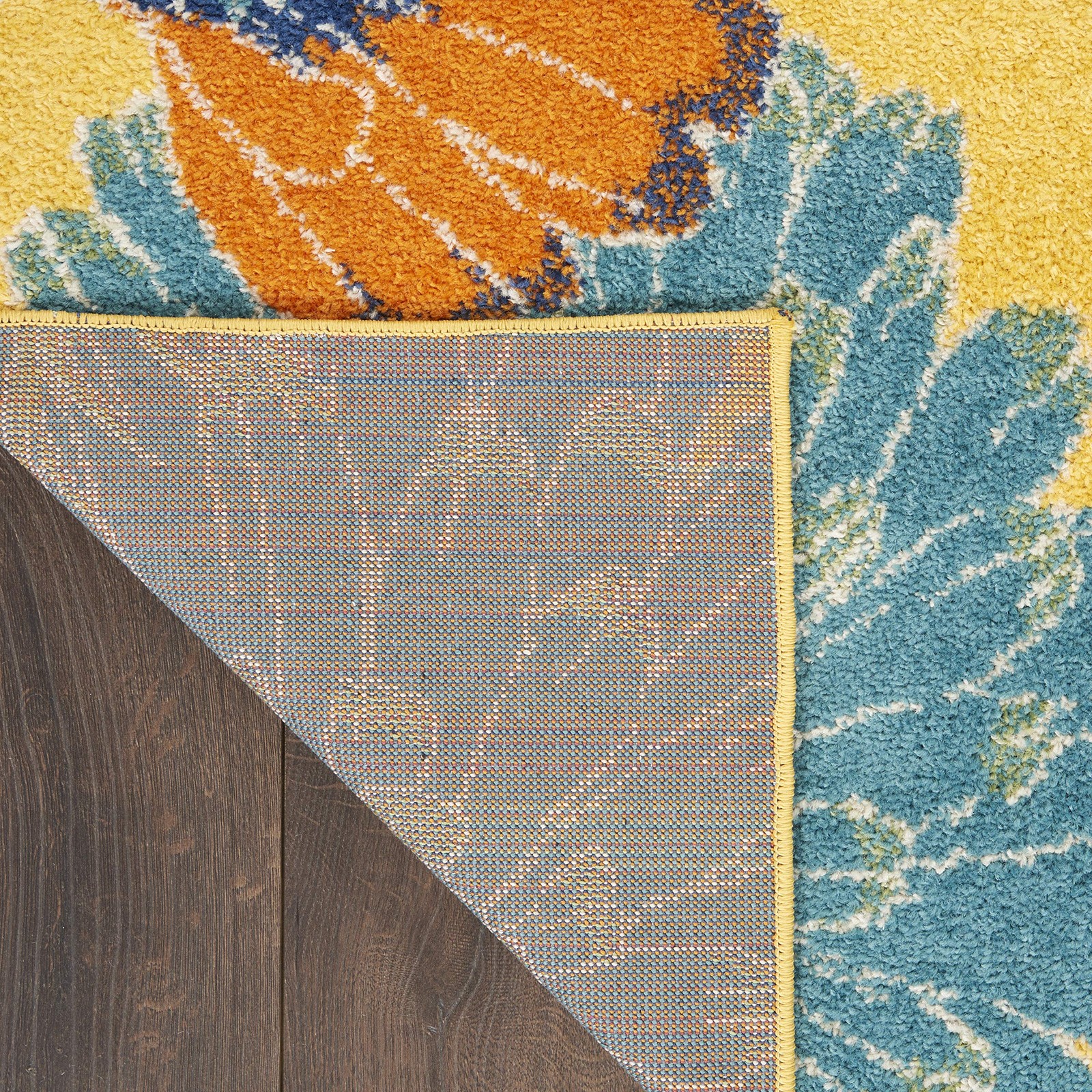 Nourison Home Allur Yellow Multicolor 53 X 73 Area Rug – Non Shedding Bed