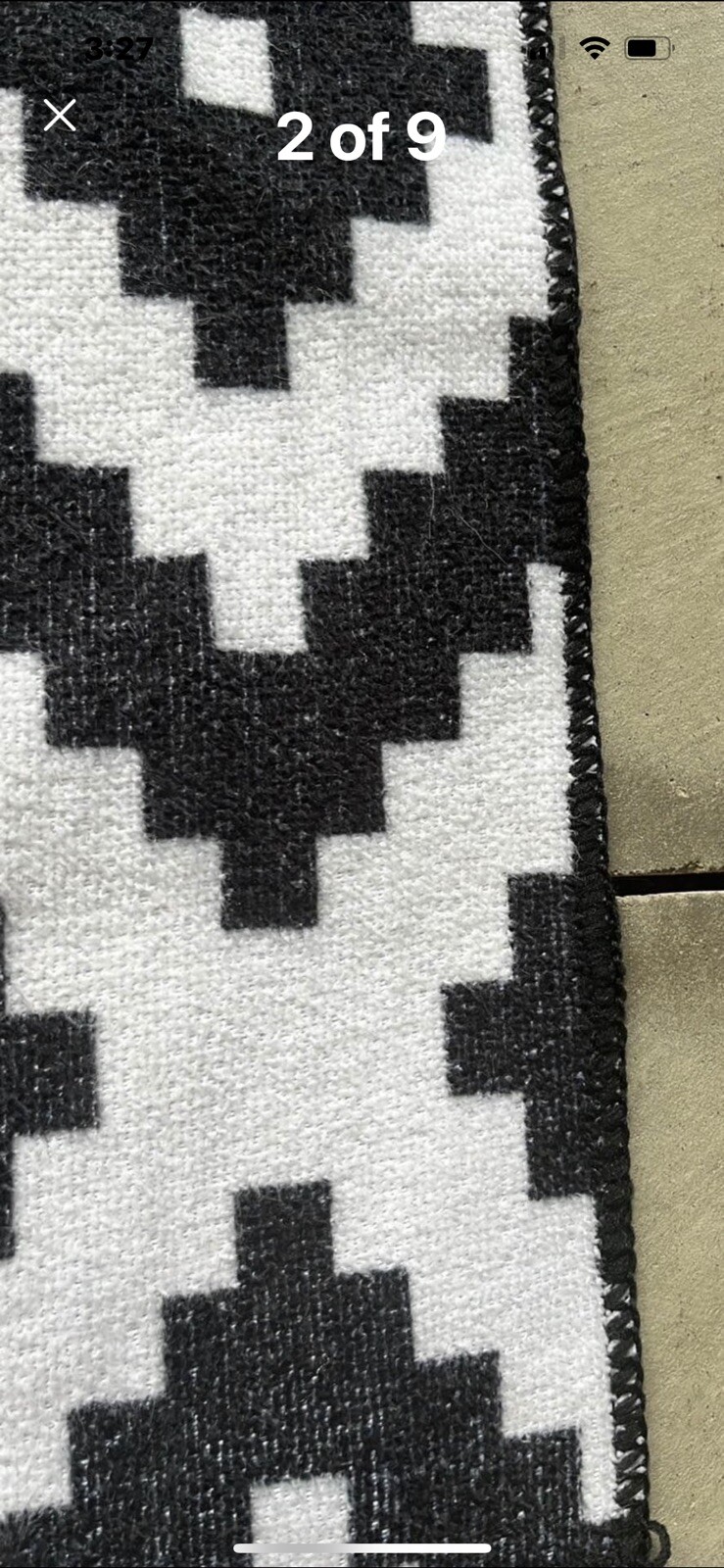 RUGS USA Black Greta Scandinavia Diamond Washable Rugs Each 3 X 5