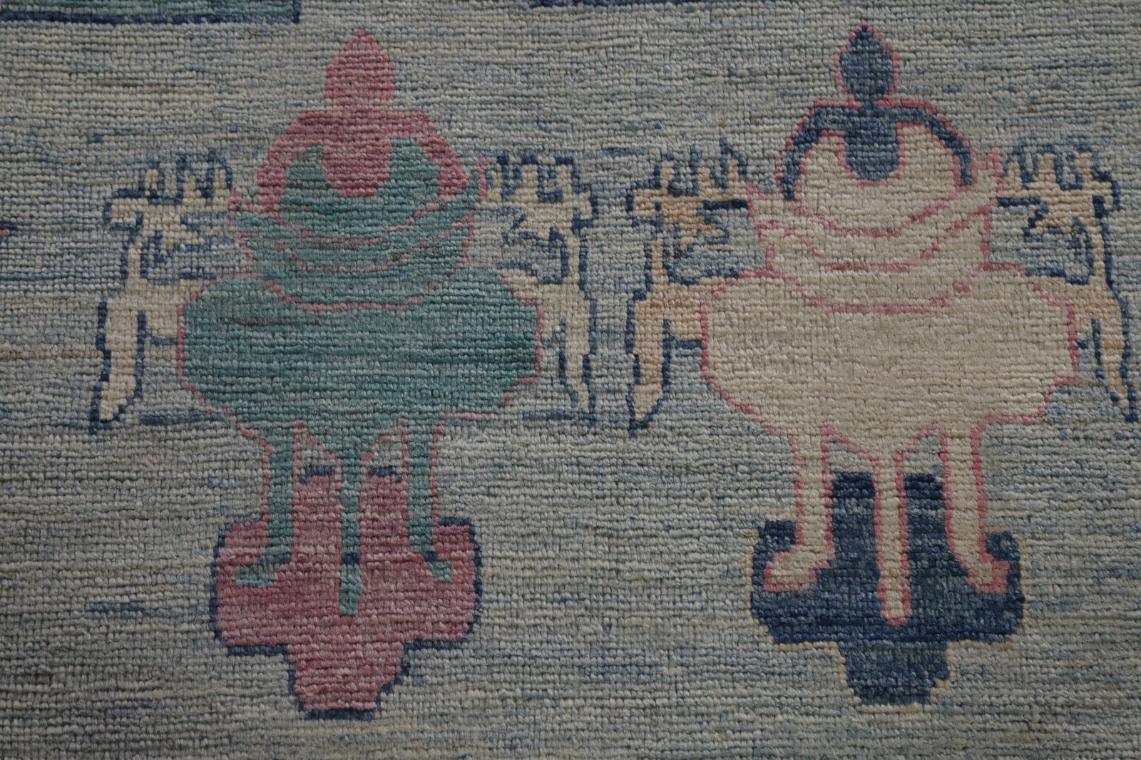Light Blue Vegetable Dye Sultanabad Ziegler Large Rug 10×16 ft. Palace Sized