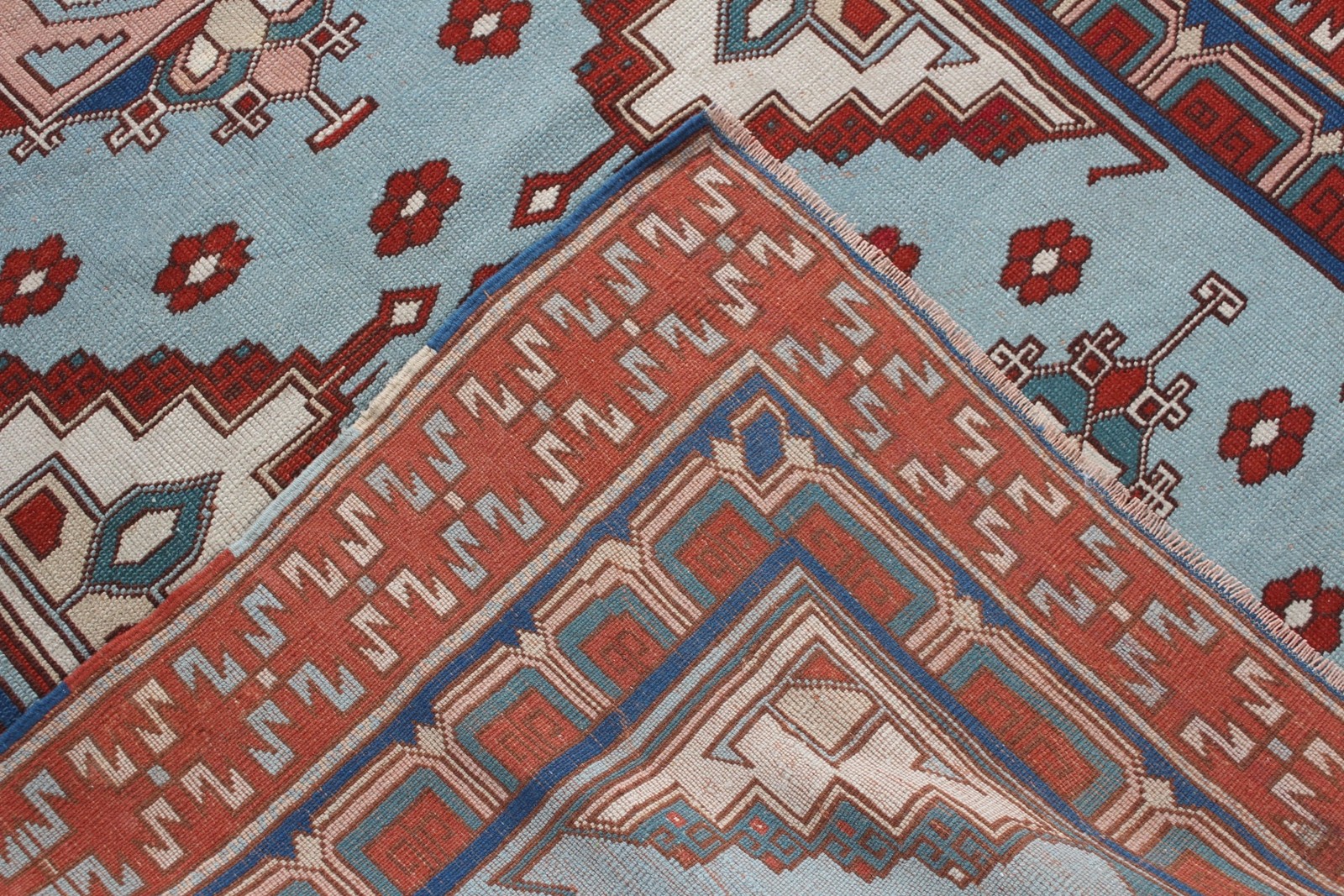 Vintage 4,5×6,1 ft Area Rug, Turkish Rug, Red Oriental Rug