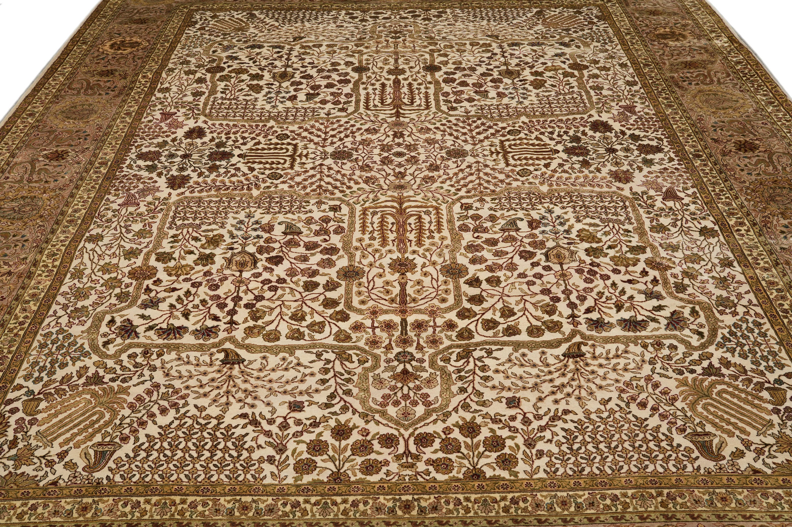 Harooni Rugs Fascinating 9×12 Handmade Silk & Wool Indian Rug PIX-804-164