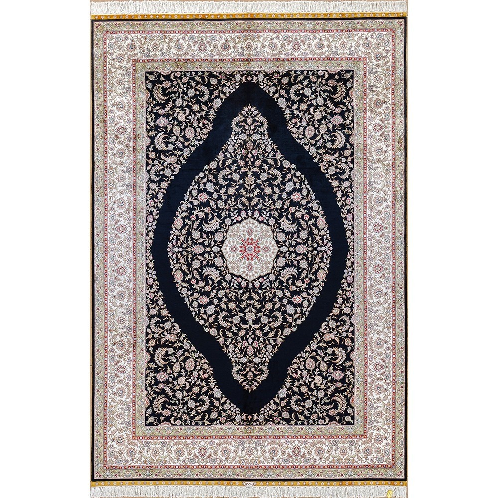 5.5x8ft Handmade Silk Rug Antique Hand-knotted Carpet for Living Room 0205