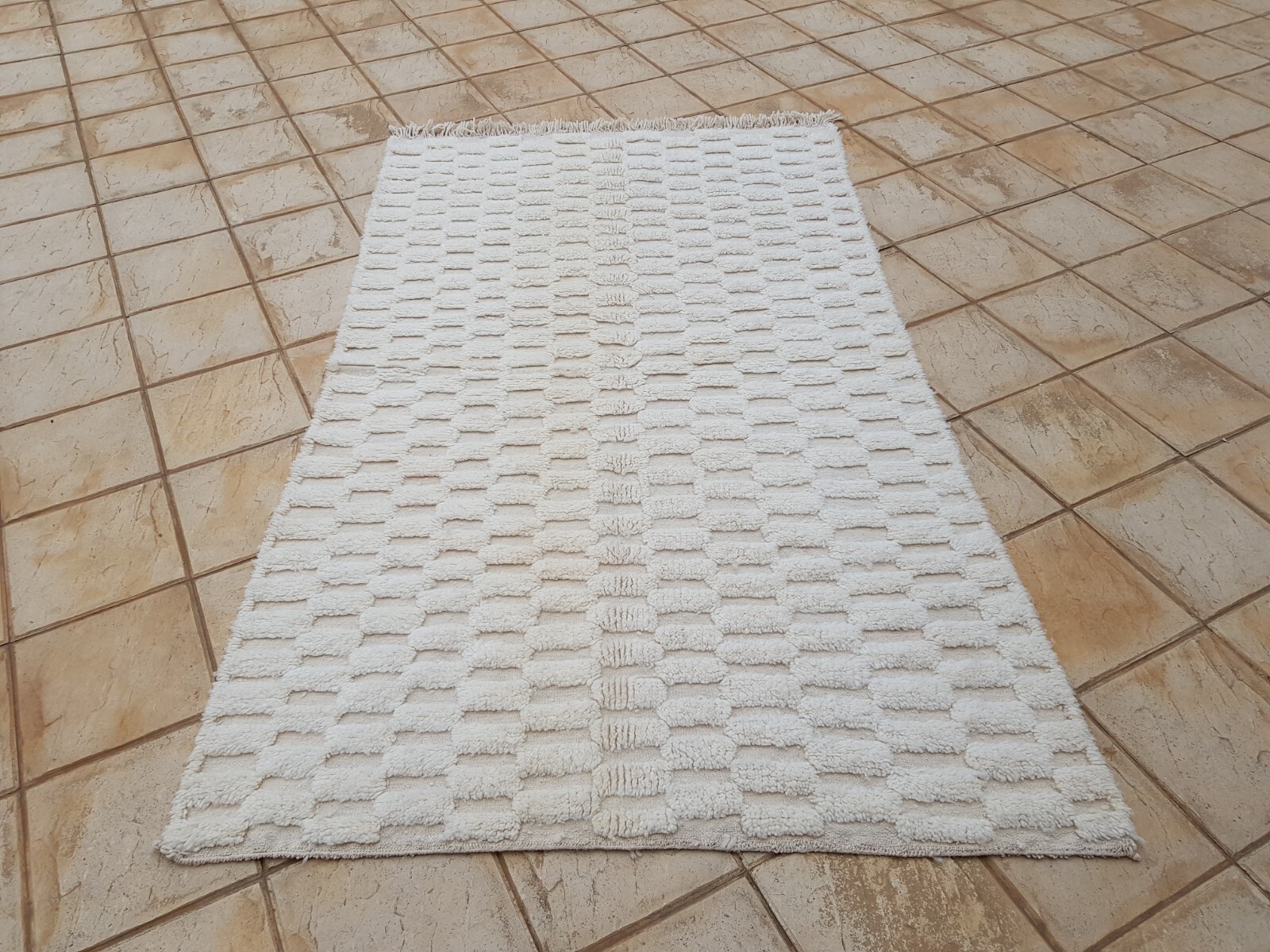Moroccan Handmade Beni Ourain Rug 100% Wool Berber Rug Beni ourain