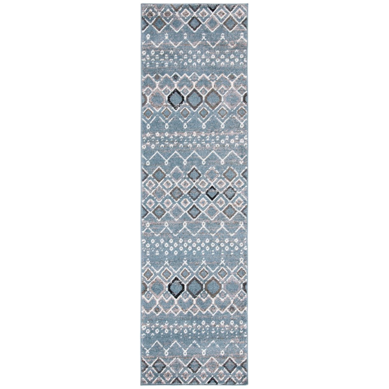 SAFAVIEH Amsterdam Collection AMS108L Blue / Ivory Rug