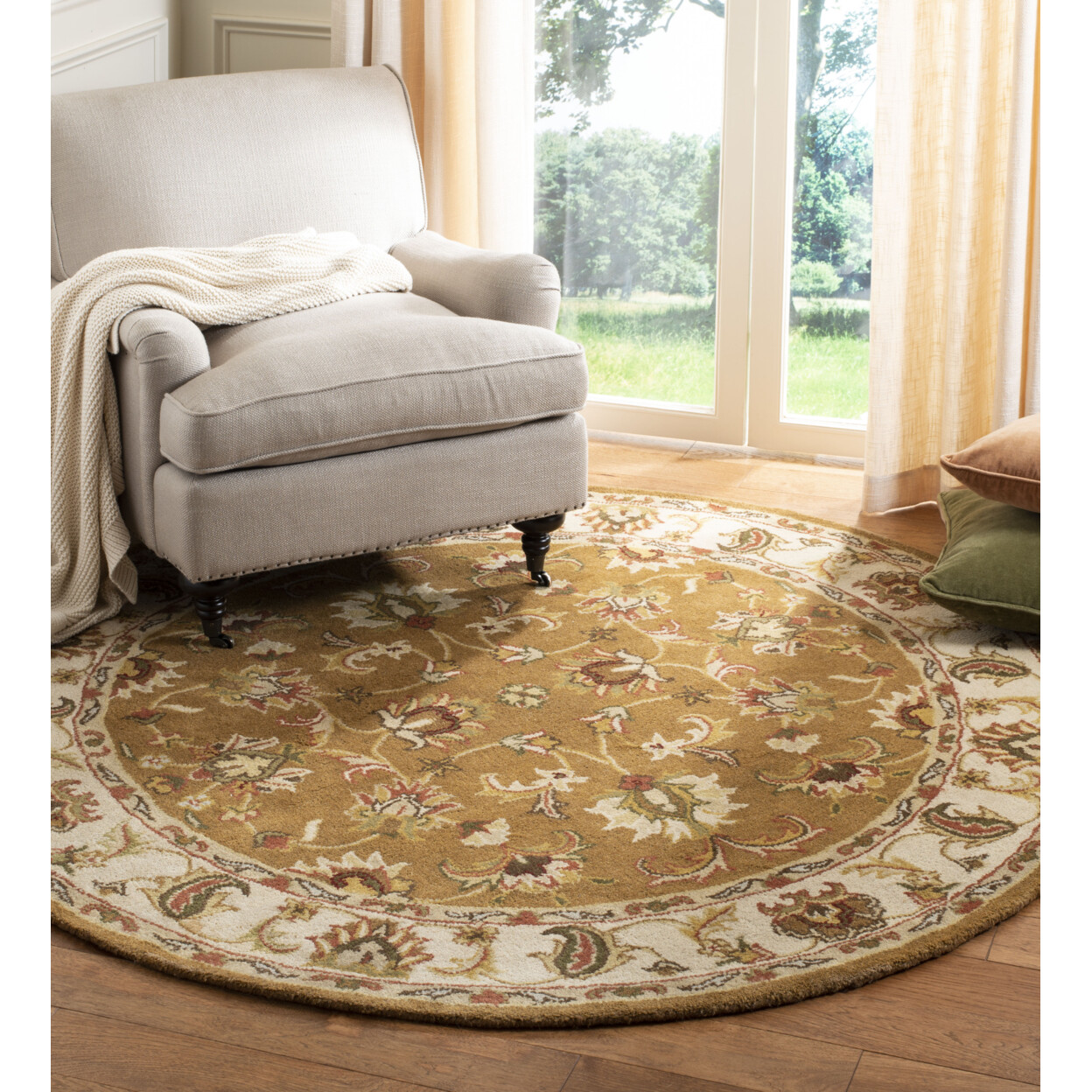 SAFAVIEH Heritage HG816A Handmade Mocha / Ivory Rug