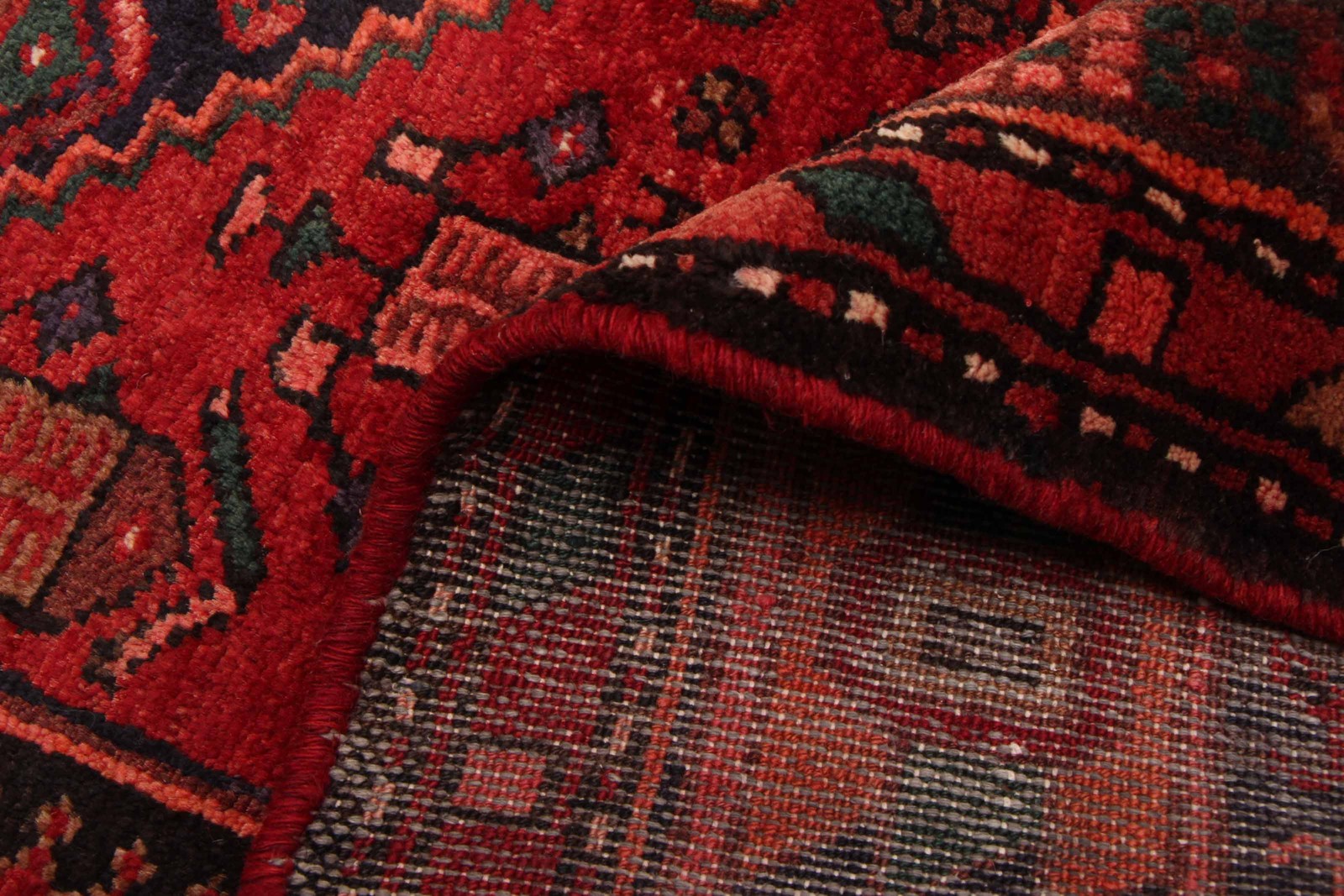 3’6″ x 10’1″ Vintage Hand-knotted Runner Rug Traditional Oriental Wool Carpet