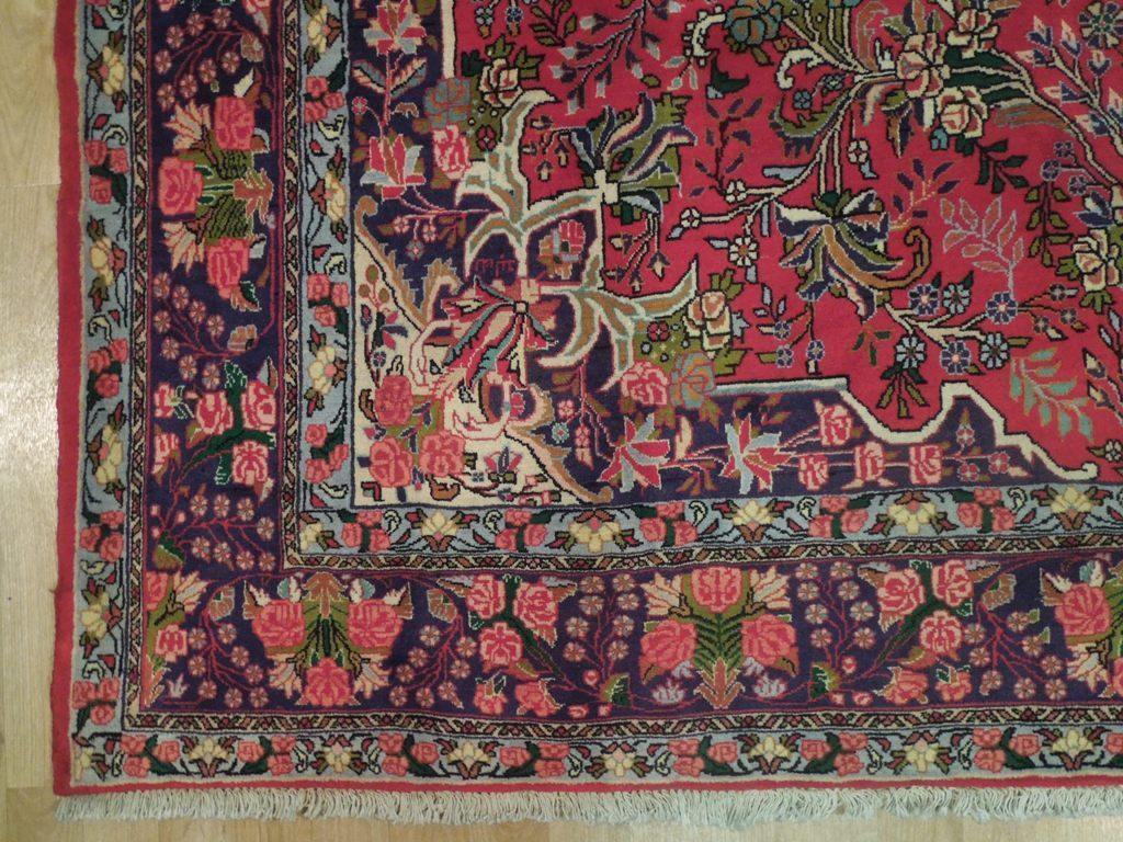 7×10′ Fine Perrsian Tehrran Floral Bijaar Rug 72767