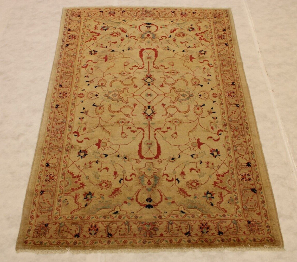 5’10” x 8’6″ ft. Oushak Vegetable Dye Hand Knotted Oriental Wool Authentic Rug