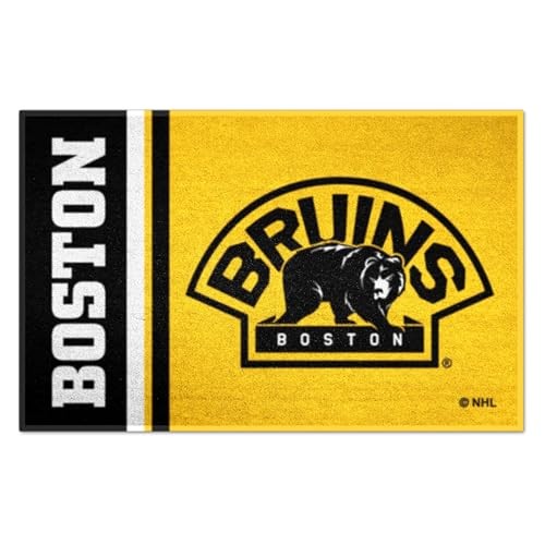 19254 Boston Bruins Starter Mat Accent Rug – 19in. x 30in. | Sports Fan Home