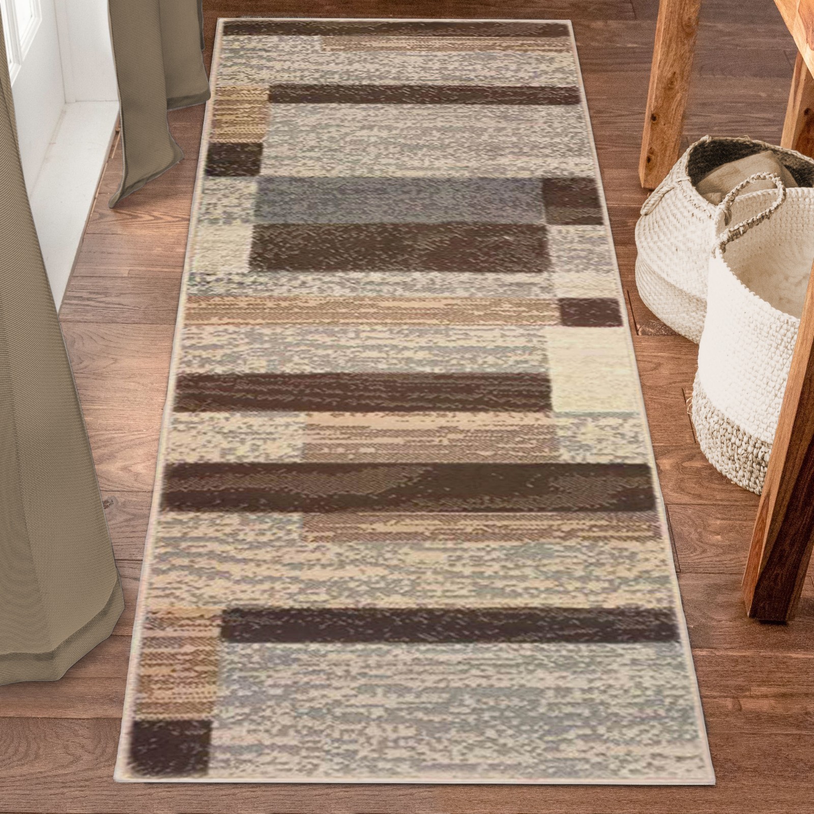 Rockwood Contemporary Patchwork Geometric Indoor Large Area Rugs Or Runner Rug