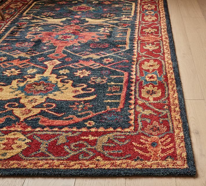 New Channing Indigo Blue wool rug 5X8 8X10 9X12 Hand Tuffted wool area rugs CH01