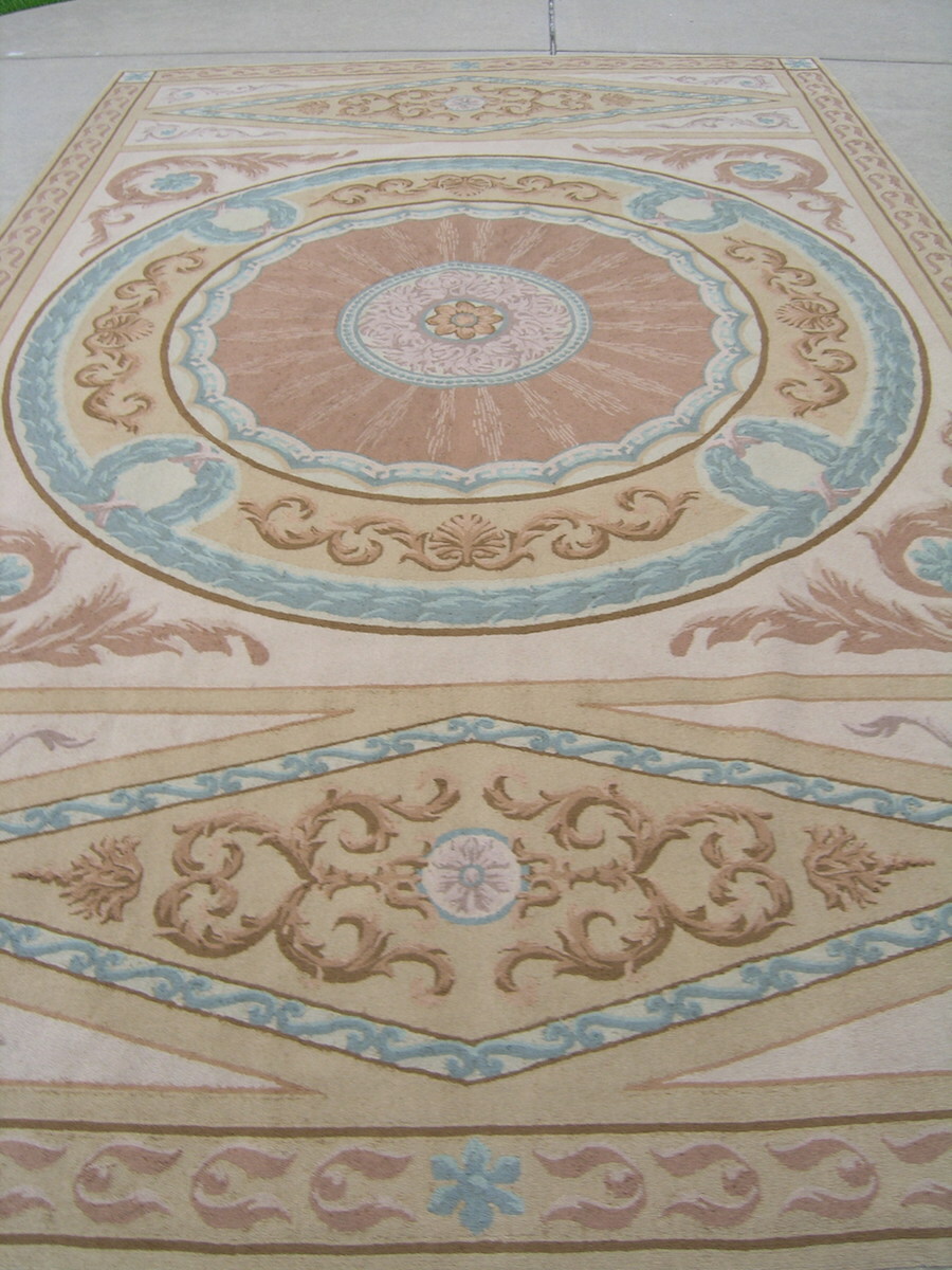 Vintage Hokanson Custom Made Rug Carpet Traditional Hollywood Regency 9×14 ft