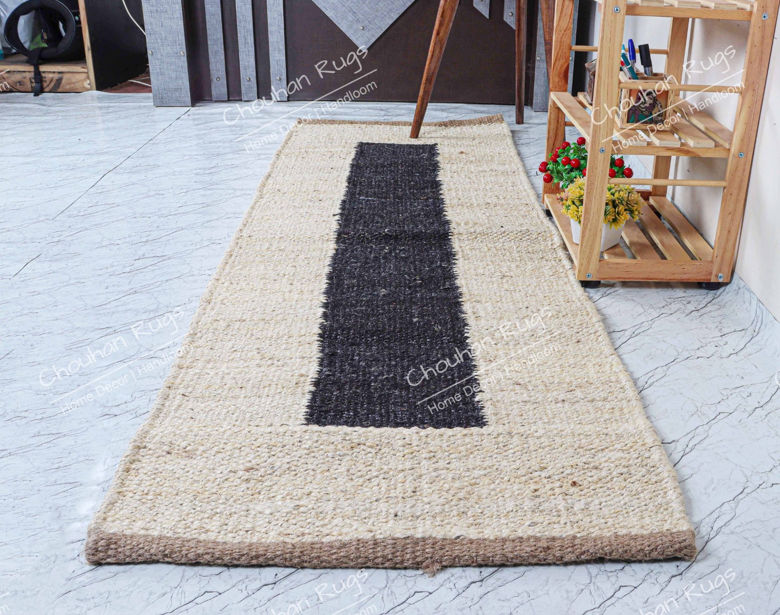 2×5,2×6,2×10,2×20 Ft Striped Handmade Tufted Hemp Area Rug Hemp Jute Runner Rug