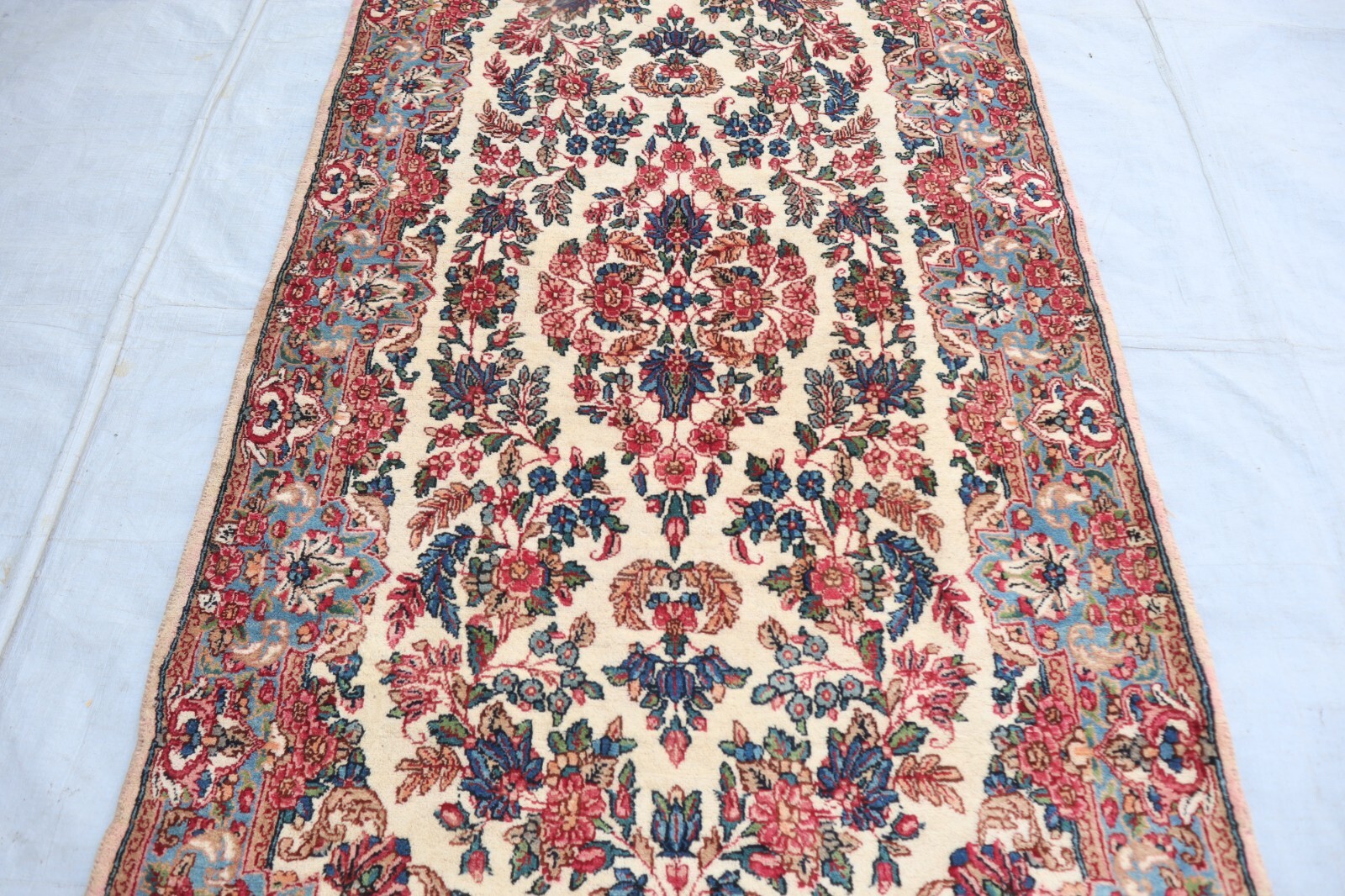 Antique Rug 2’9×5’3 ft Beige Handmade Trible Area Rug- 3×5 Entryway Rug-Kids Rug