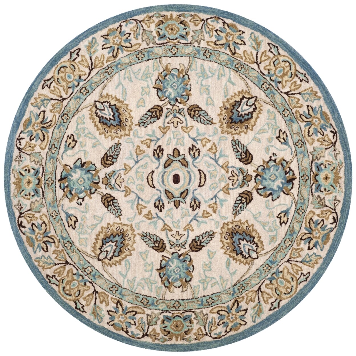 SAFAVIEH Antiquity AT812B Handmade Peacock / Blue Rug