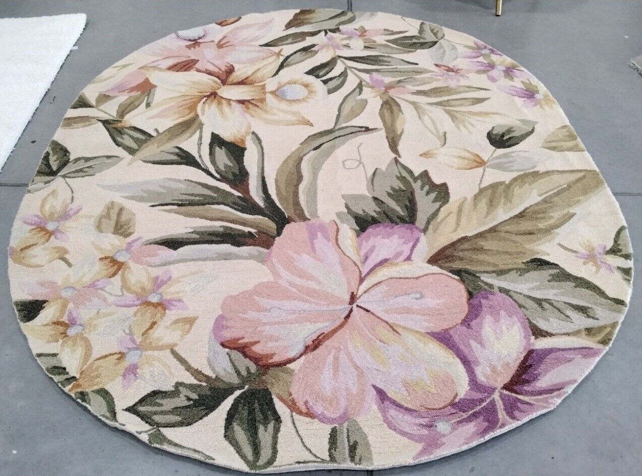 IVORY 7′-6″ X 9′-6″ Oval Back Stain Rug, Reduced Price 1172718794 HK212A-8OV