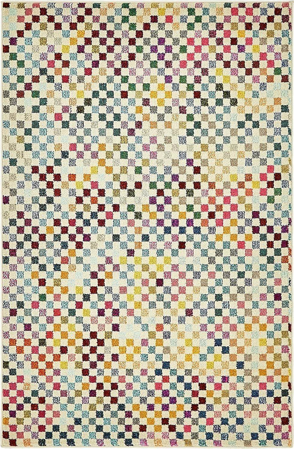 Vibrant Geometric Area Rug – Chromatic Collection (4′ x 6′)