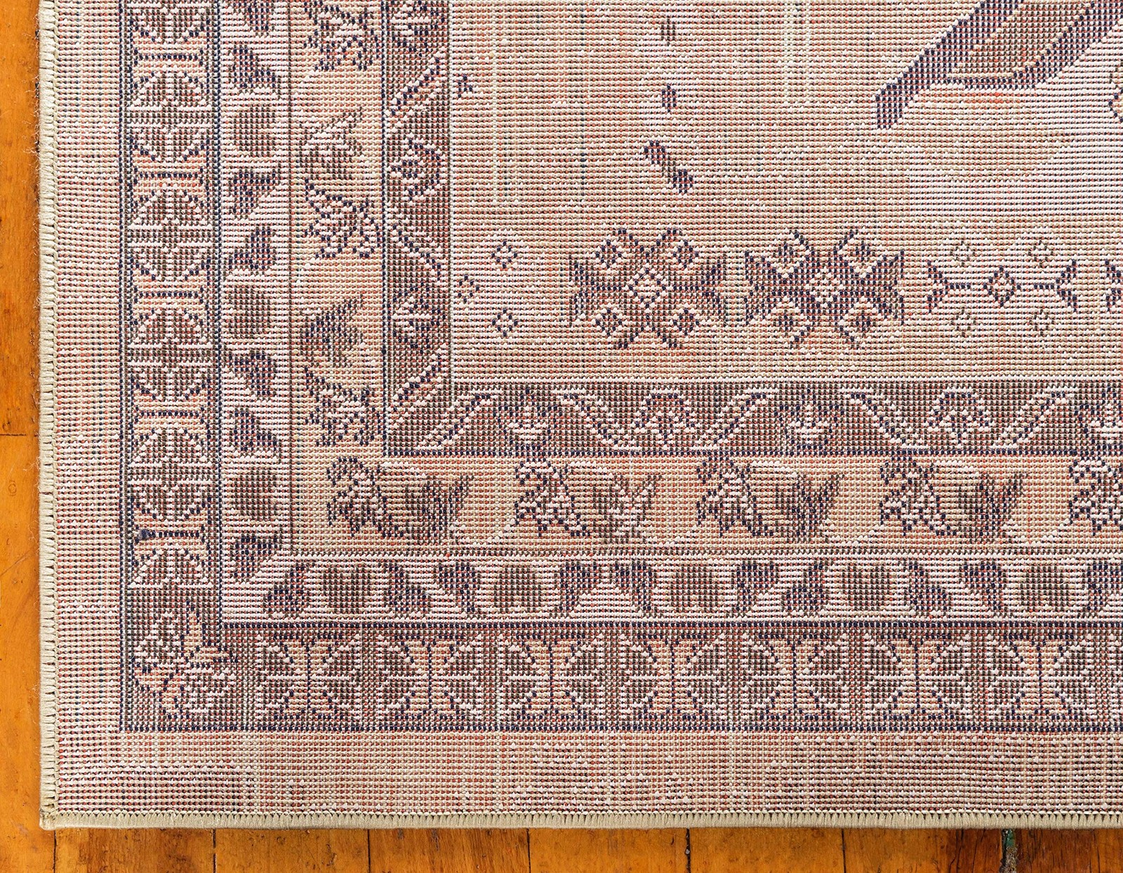 Unique Loom Taftan Collection Border Geometric Tribal Inspired Design Area Rug