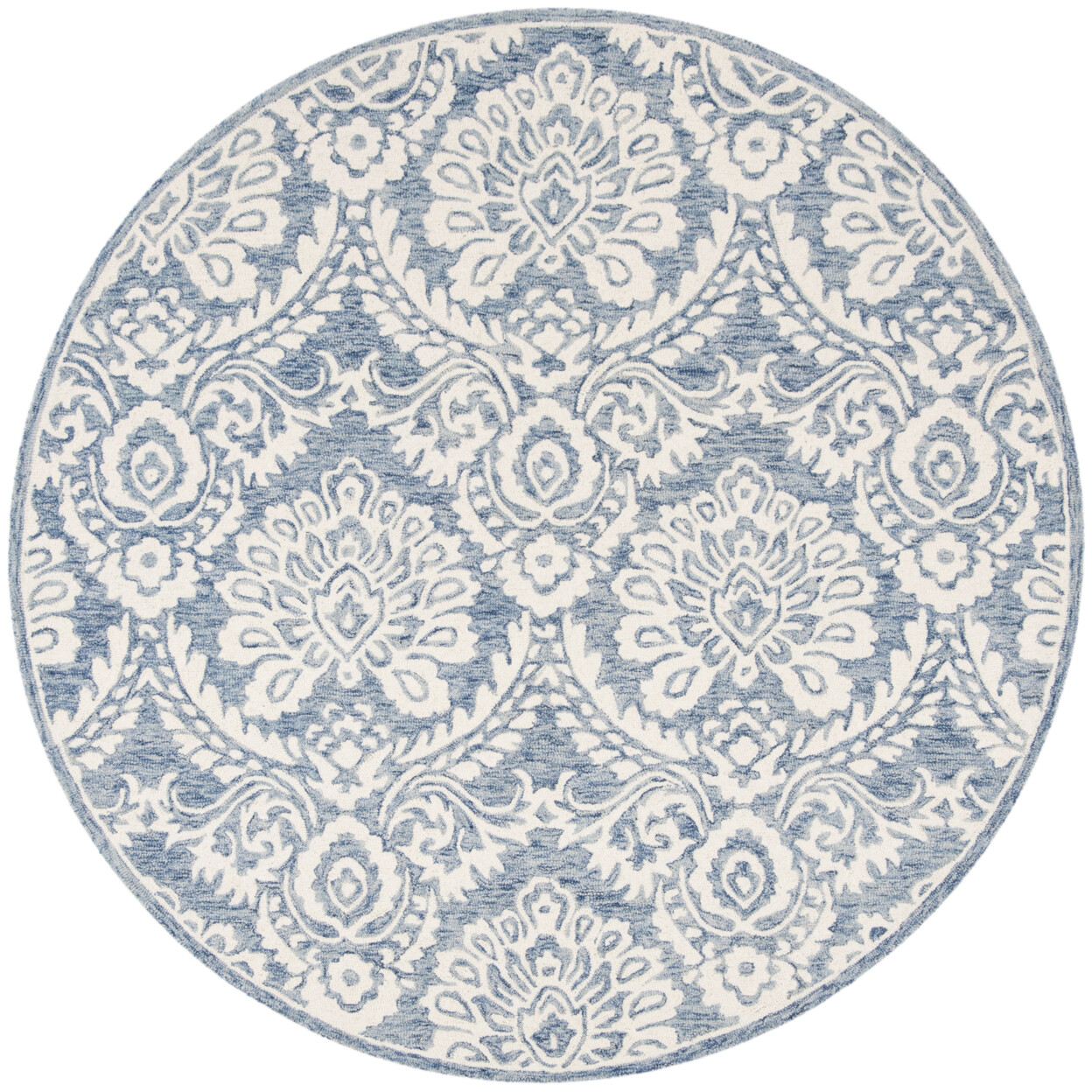 SAFAVIEH Blossom BLM106M Handmade Blue / Ivory Rug
