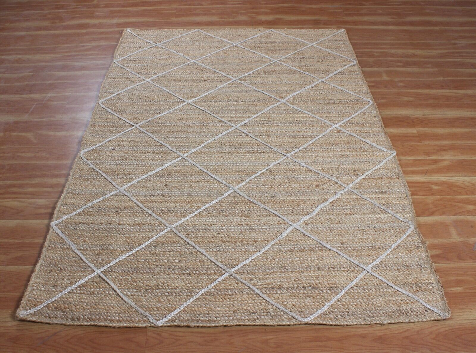 Modern Rug Runner 100% jute braided handmade reversible carpet rustic area rugs