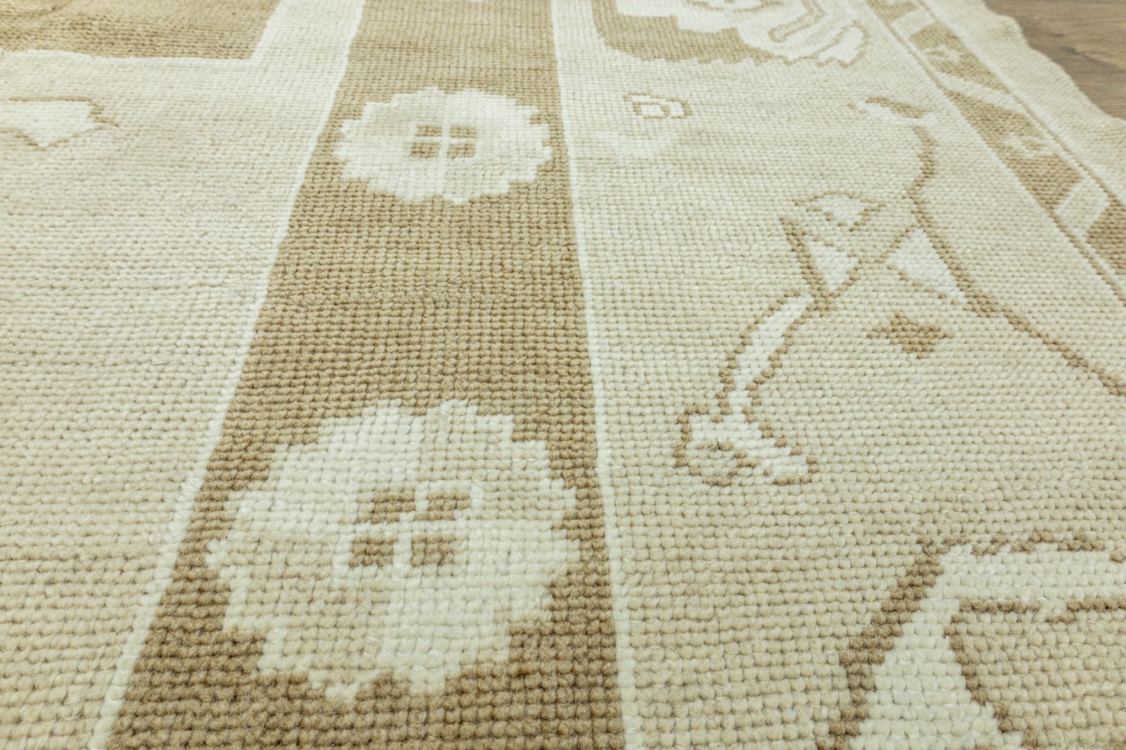 Oversize Turkish Oushak Rug 12’1 x 14’10 ft – Undyed Wool – Organic Modern Decor