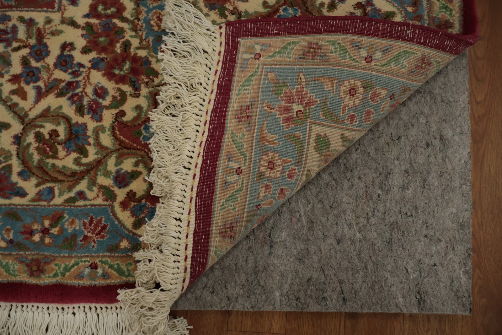 Classic Burgundy Palace Size Rug 12×16 Wool Hand-made Medallion Vintage Carpet