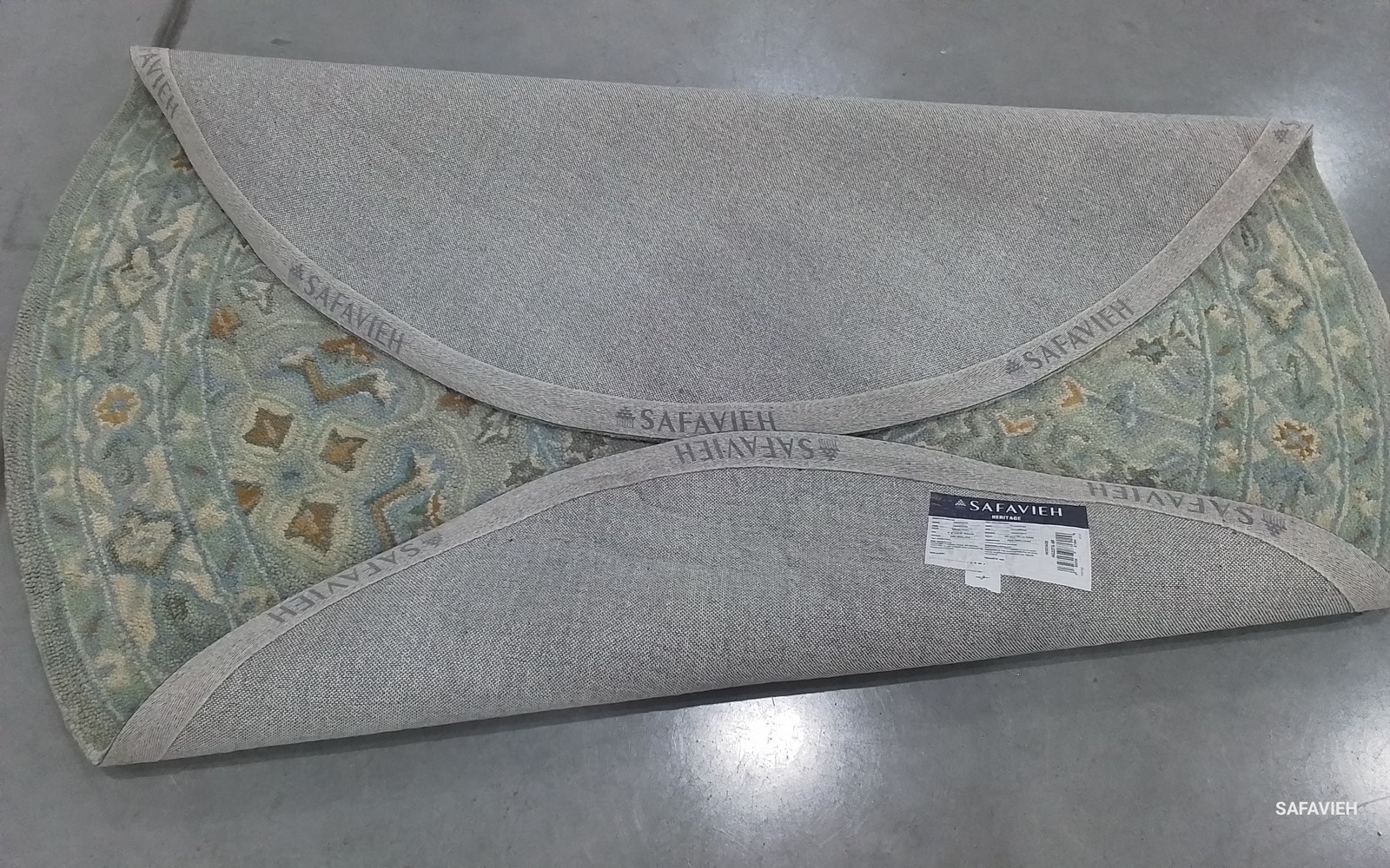 GREEN / IVORY 6′-0″ x 6′-0″ Flaw in Rug, Reduced Price 1172790744 HG227X-6R