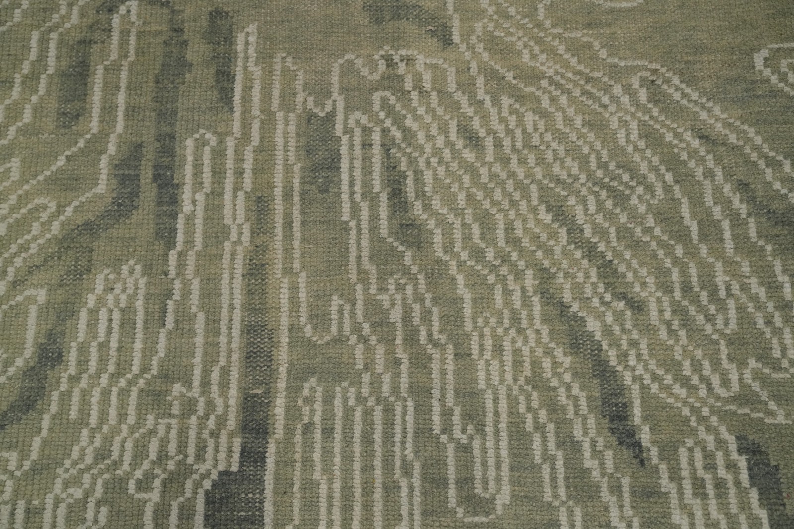 Abstract Modern Wool Living Room Area Rug 5×8 ft Hand-knotted