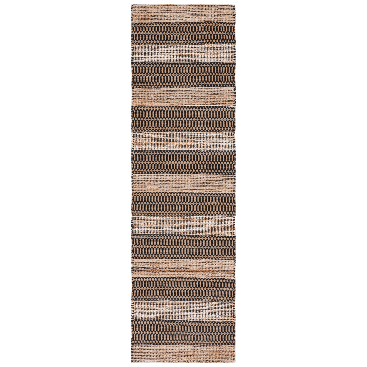 SAFAVIEH Natural Fiber NFB652Z Black / Natural Rug