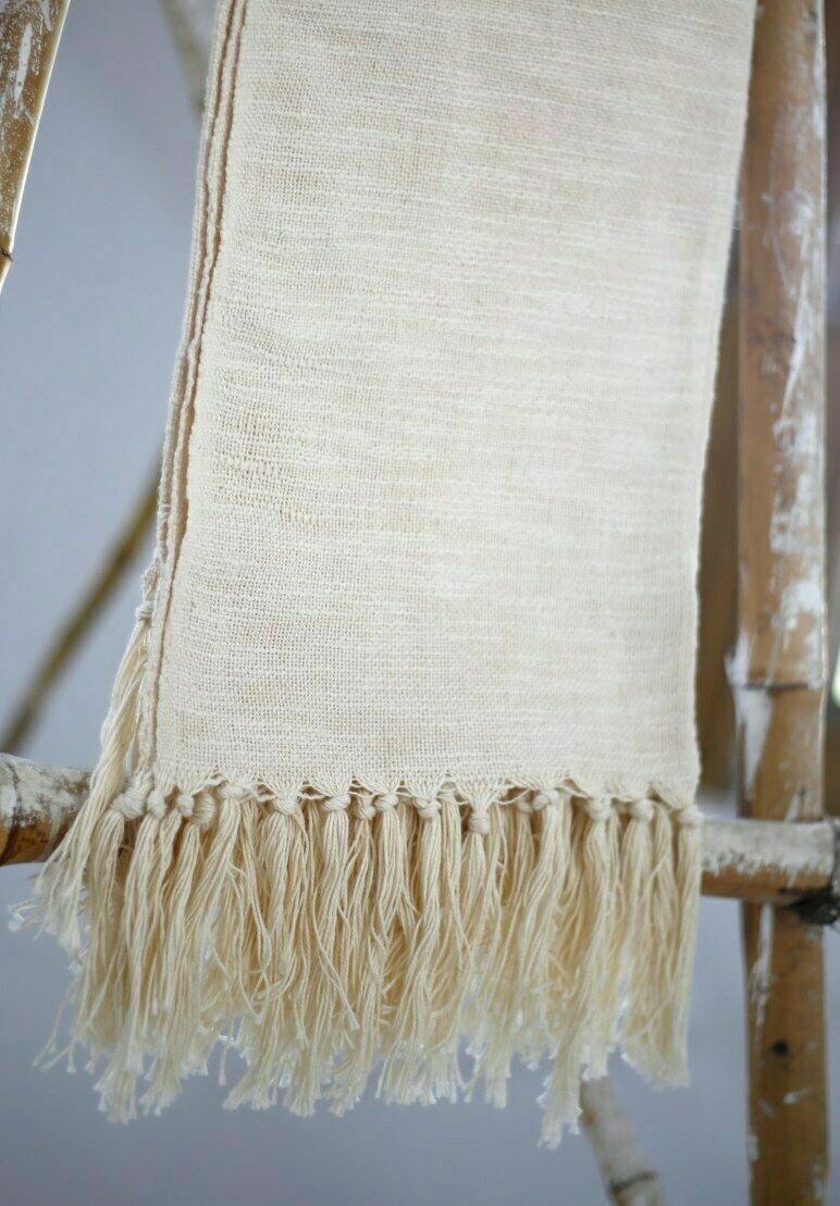 Indian Throw Blanket Hand Loomed Shawls Wrap Ethnic Cotton Khadi Bed Sofa Throw