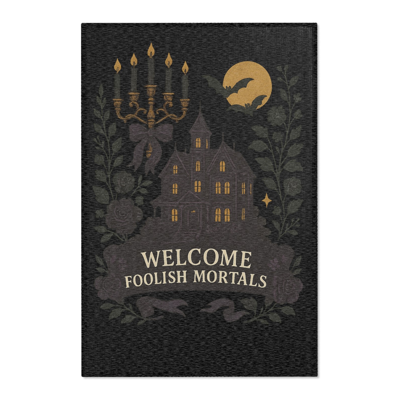 Spooky Welcome Area Rug, Halloween Decor, Ghost House Mat, Home Entry Rug, […]