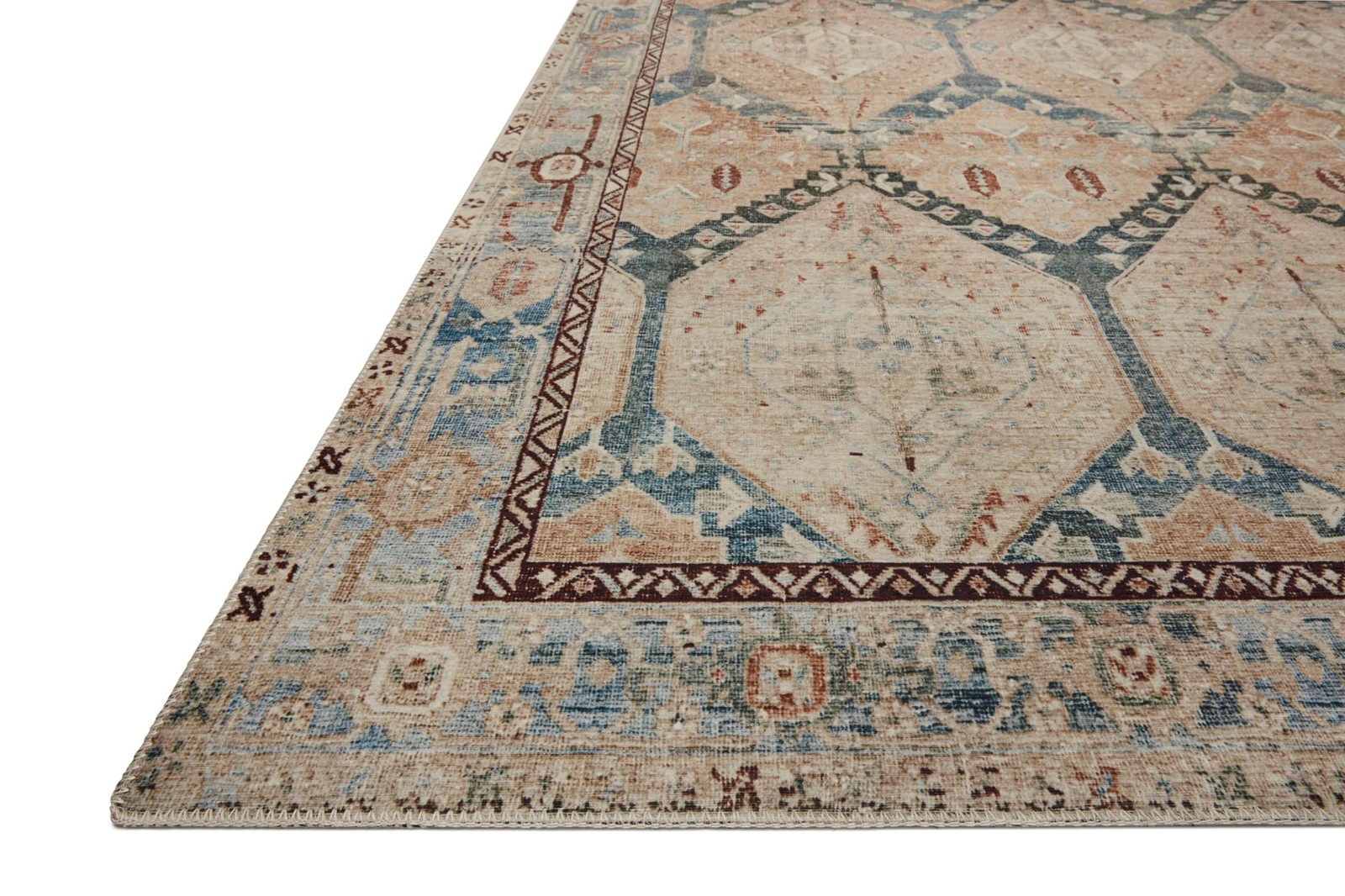 Loloi Lenna Collection LEA-05 Denim/Sand 3′-6″ x 5′-6″ Rug
