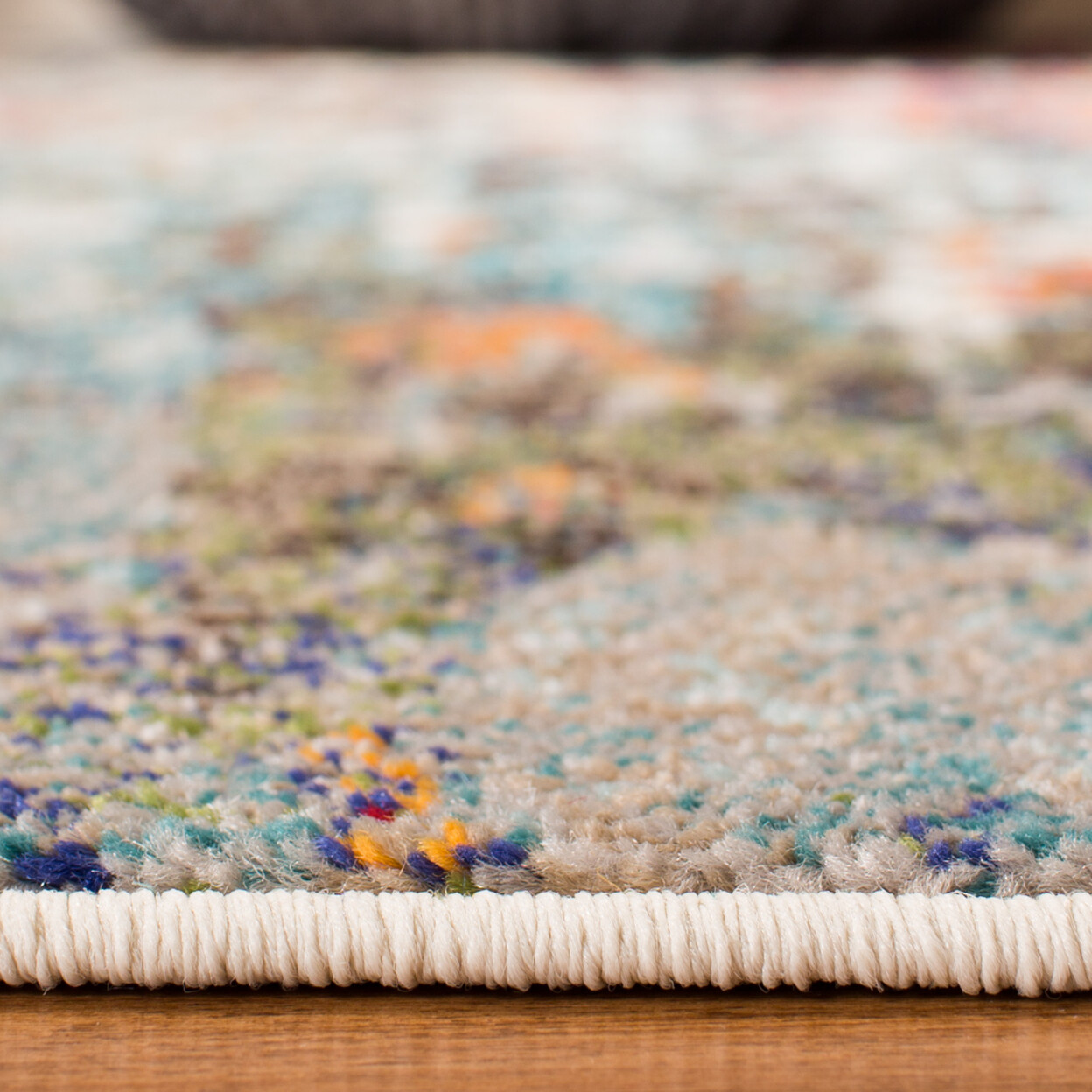 SAFAVIEH Contemporary Abstract Modern Area Rug Grey and Blue Madison Collection