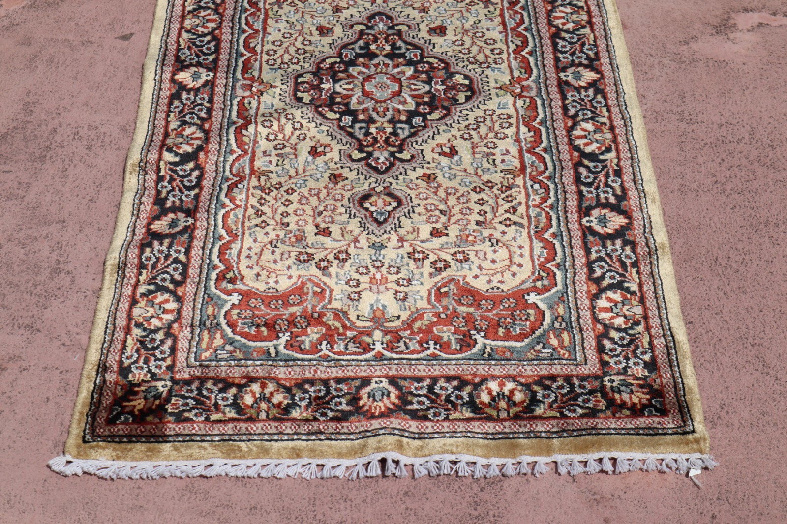 2’6″ x 12’0″ ft. Jammu Kashmir Hand Knotted Vegetable Dye Traditional Runner