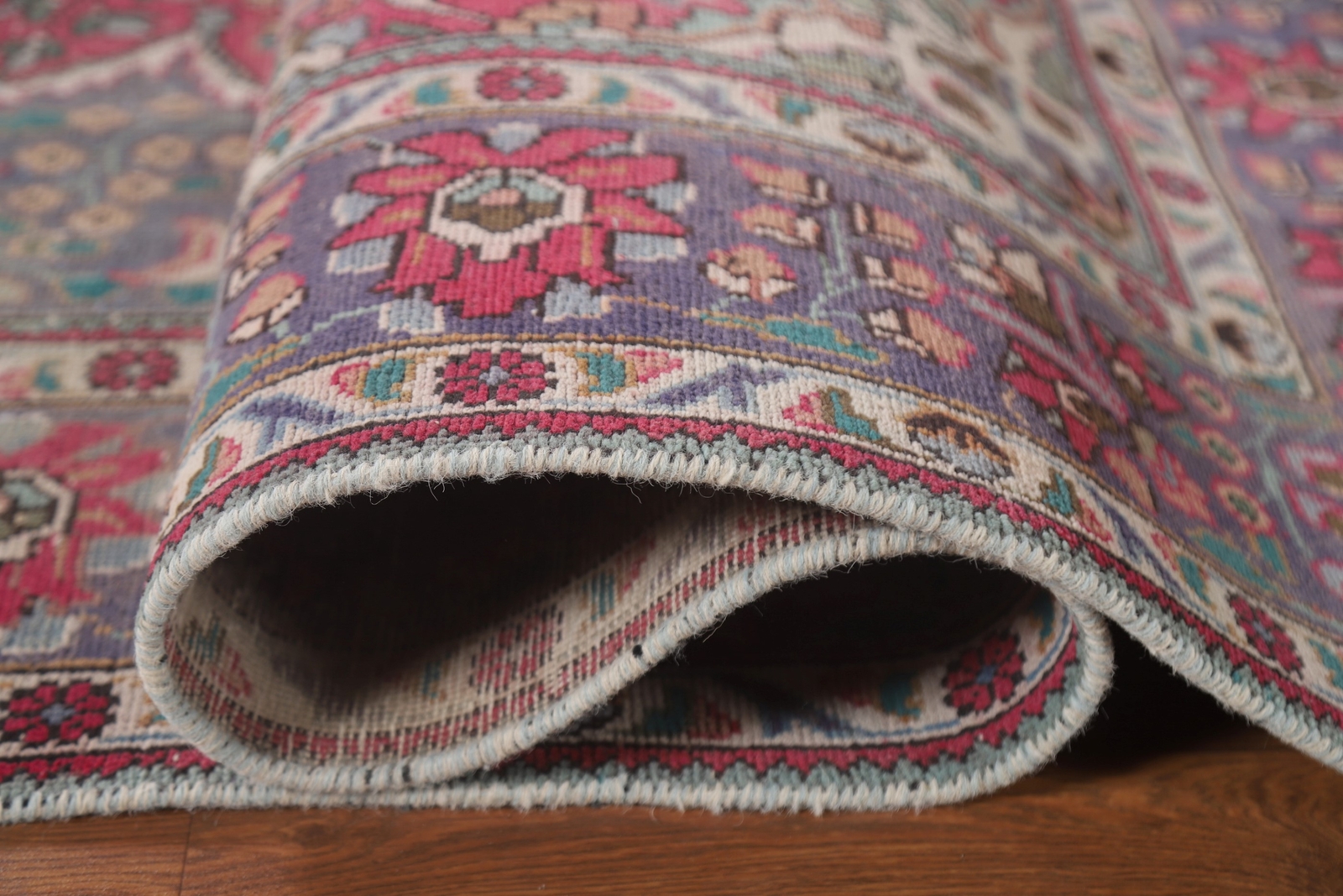 Vintage Traditional Floral Living Room Handmade Wool Rug 7×10