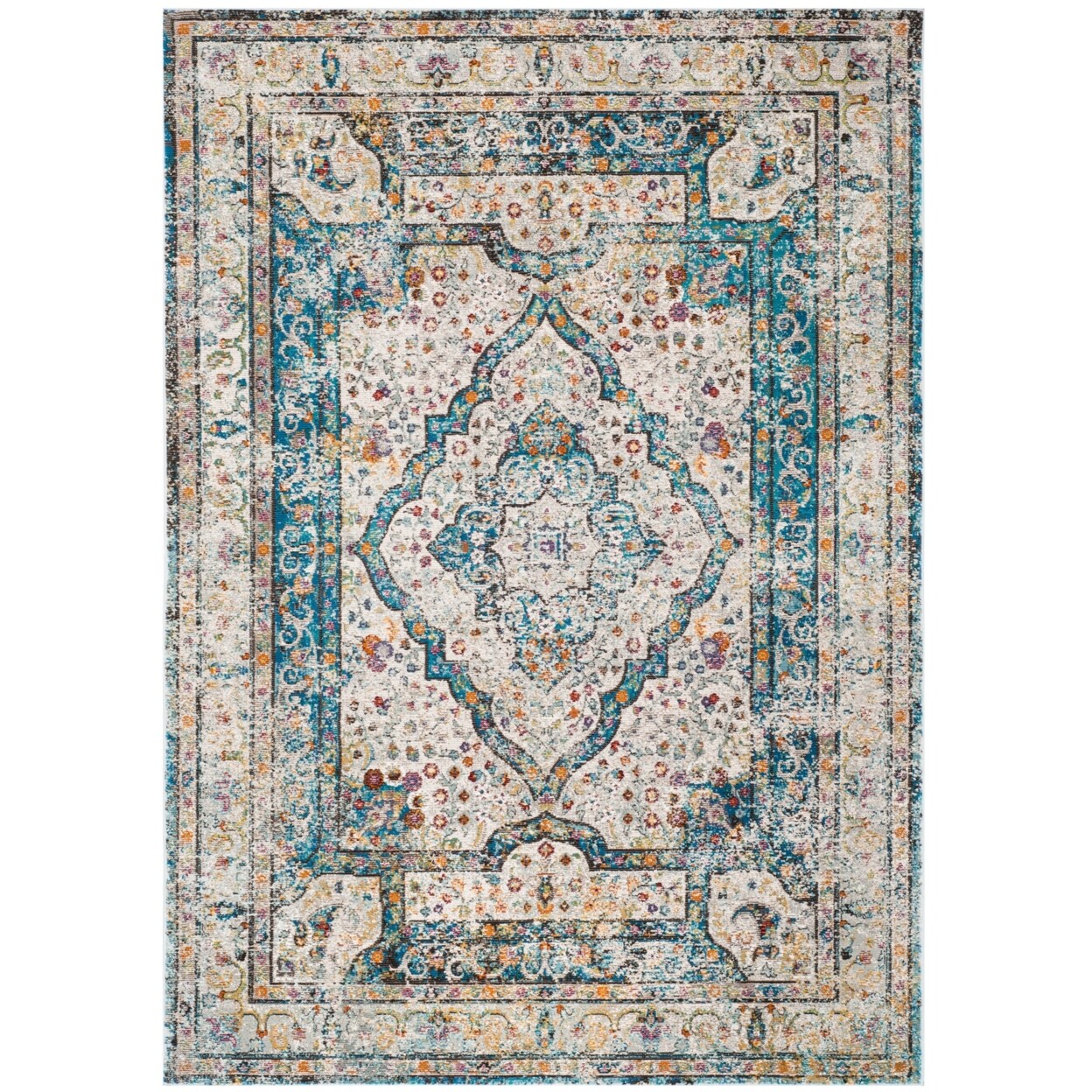 SAFAVIEH Aria Collection ARA106E Creme / Red Rug