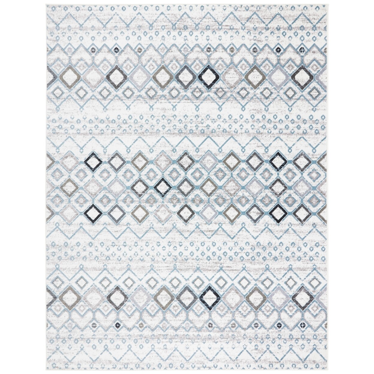 SAFAVIEH Amsterdam Collection AMS108A Ivory / Grey Rug
