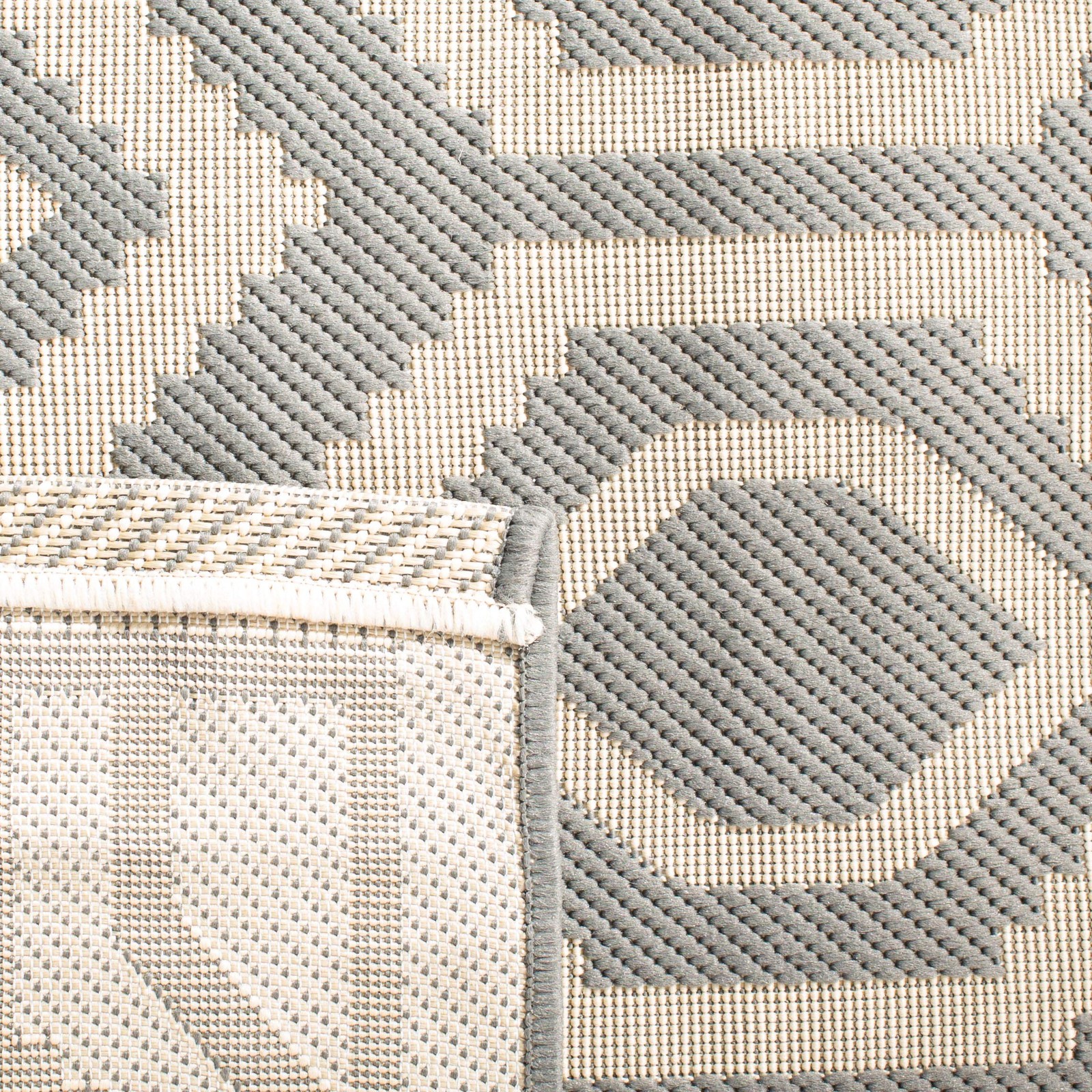 Courtyard Collection 5’3″ x 7’7″ Anthracite/Beige CY6902 Indoor/ Outdoor Wate…