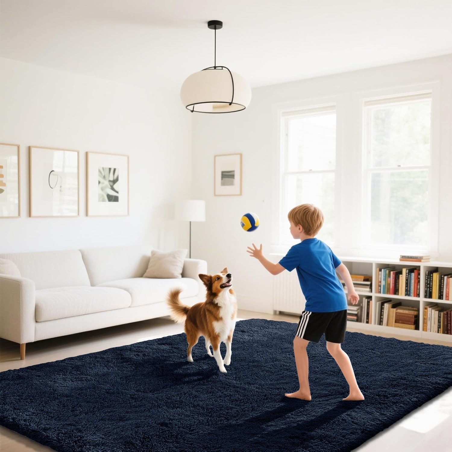 Cloud Walk Shaggy Rug Soft Plush Anti-Slip Fluffy Carpet Mat Living Room Bedroom