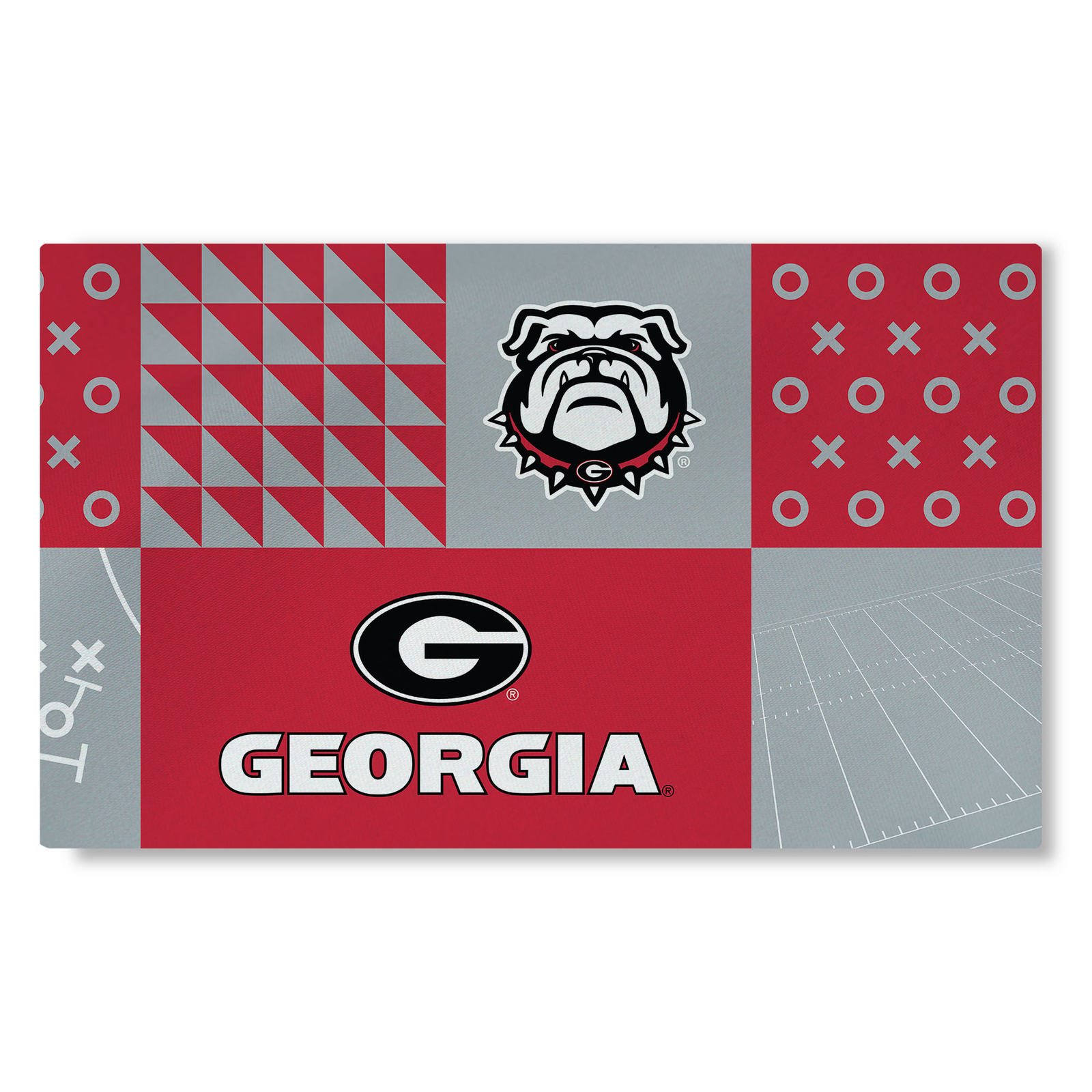 Northwest NCAA Georgia Bulldogs Colorblock Washable Area Living Rug, 36″ x 60″