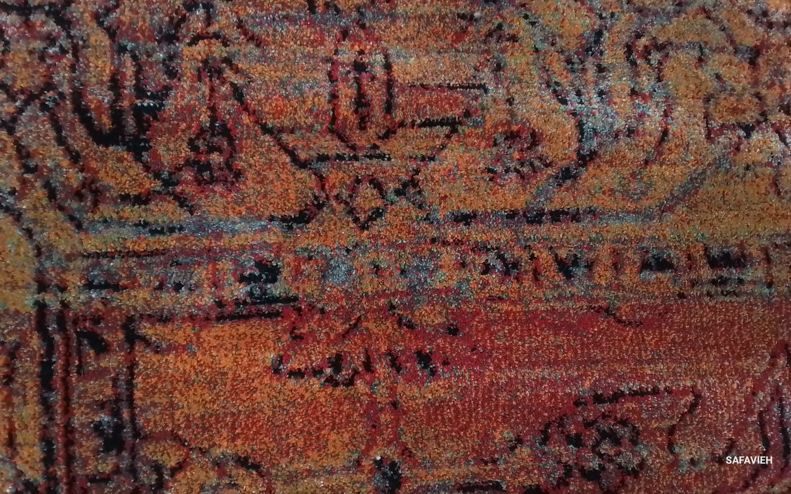 ORANGE 6′-7″ x 9′-0″ Damaged Binding Rug, Reduced Price 1172802474 VTH216C-6
