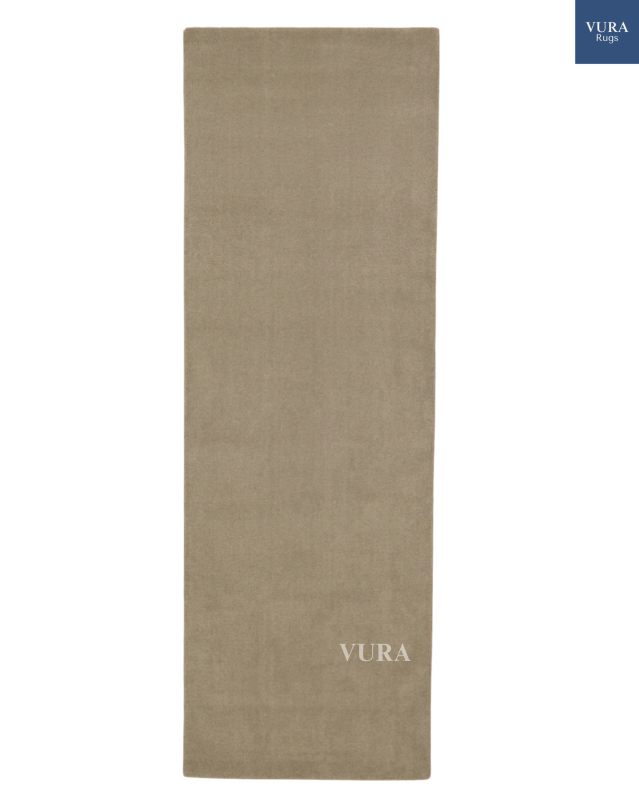 Greige Modern Tufted Minimalist Hallway Runner Rug Passway Entry Foyer Wool Rug