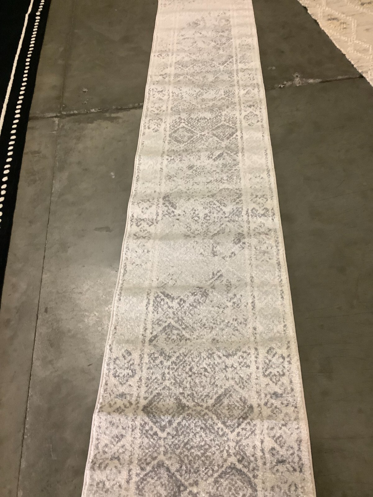 IVORY / GREY 2′-0″ x 13′-0″ Flaw in Rug, Reduced Price 1172666879 TUL264A-213