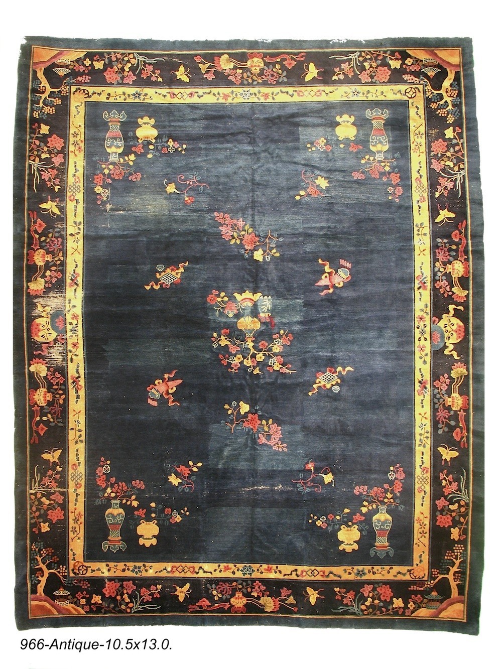 Authentic Handmade Art Deco Rug 10.5′ x 13.0′
