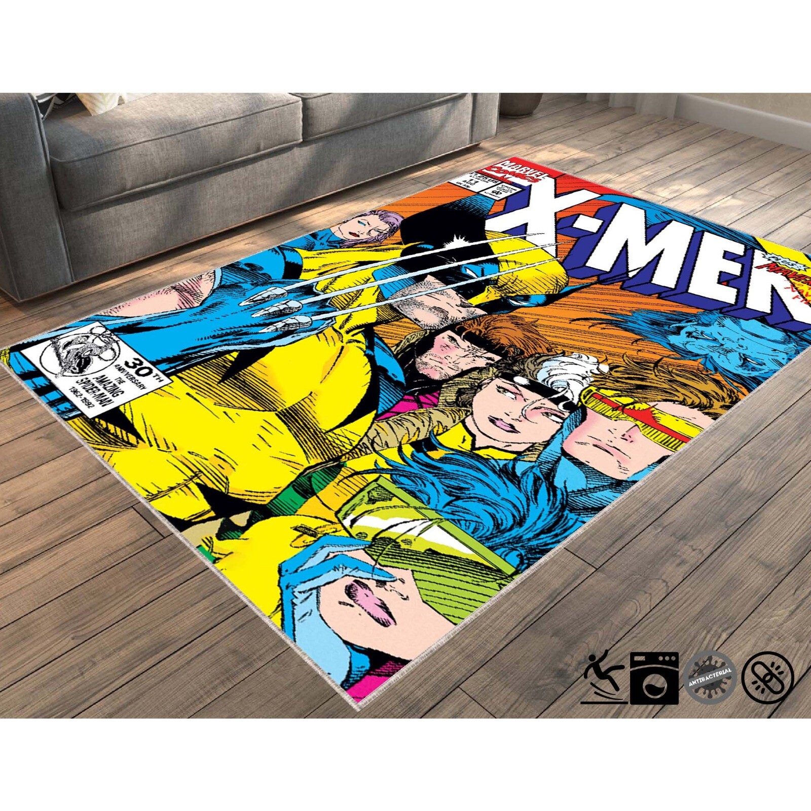 X-Men Legend Rug, Comic Cartoon Books Cover, Books First Number, Fantastic Retro