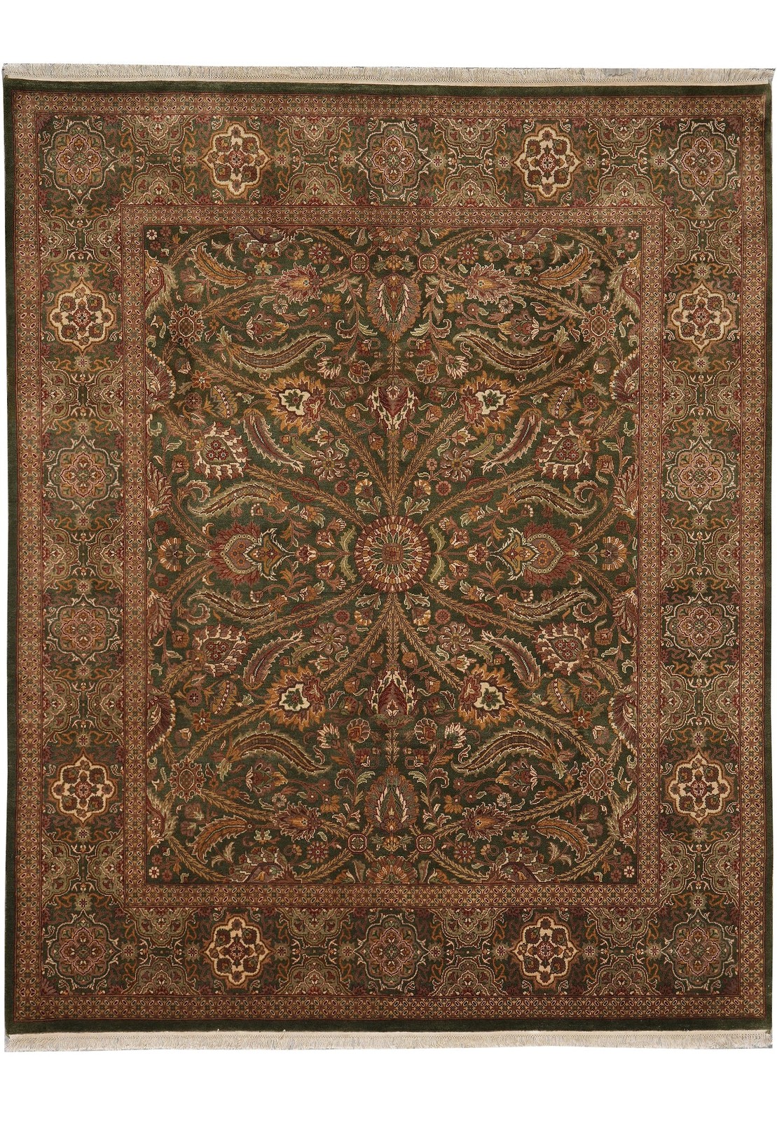 8×10′ Camo Green Jaipour Rug 9844