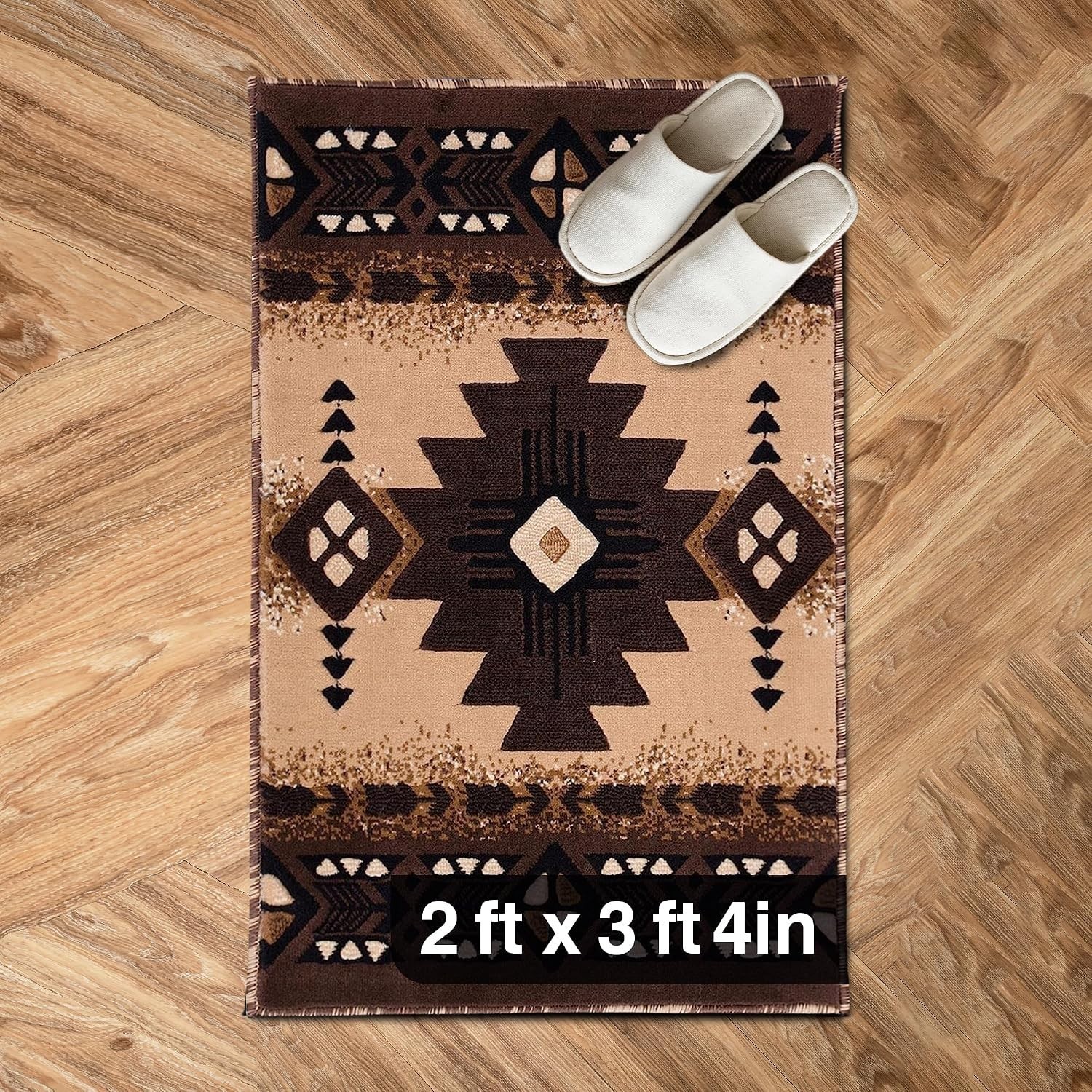YHSF Southwest Native American Area Rug C318 Berber 2 Feet x 3 Feet 4 Inches