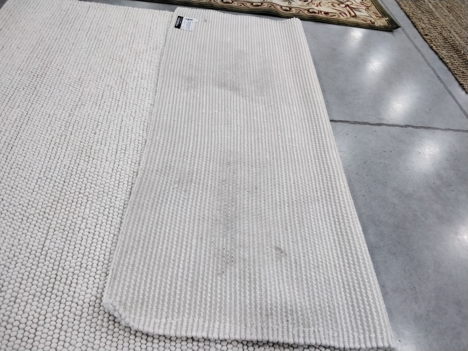 IVORY 8′ X 10′ Back Stain Rug, Reduced Price 1172756851 NAT620A-8