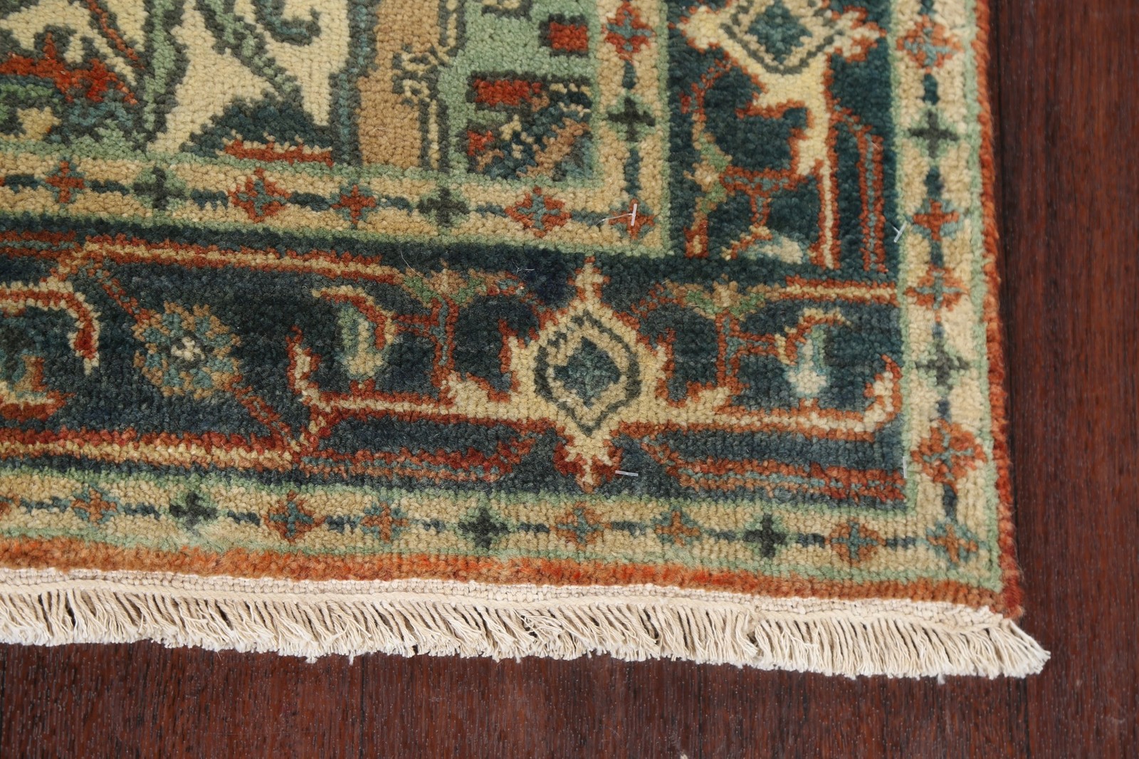 Traditional Style Oriental Accent Rug 3×5 Hand-knotted Wool Geometric Pattern
