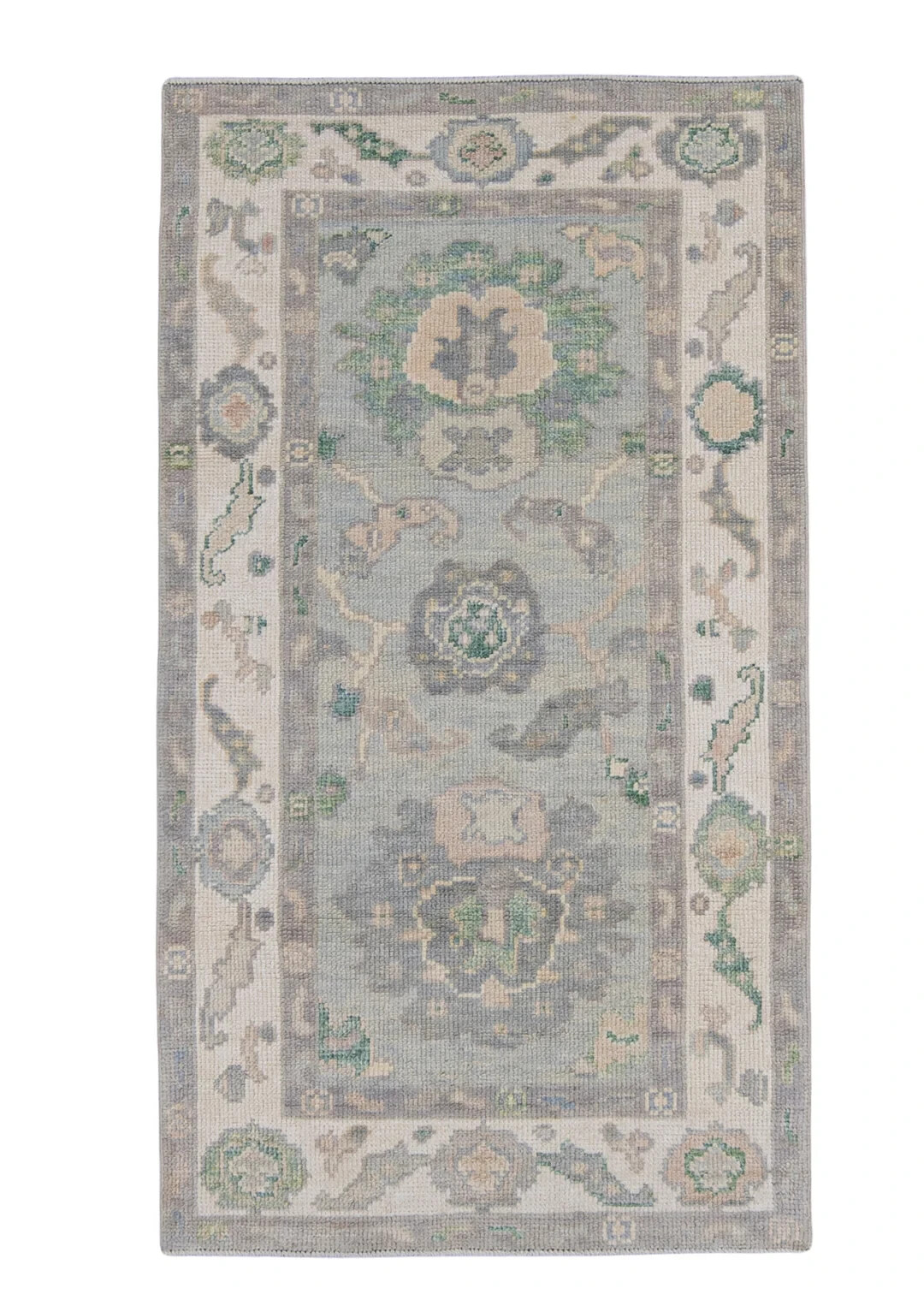 Turkish Oushak Rug Oriental Handmade Rug 2’8″ x 4’10” #16639